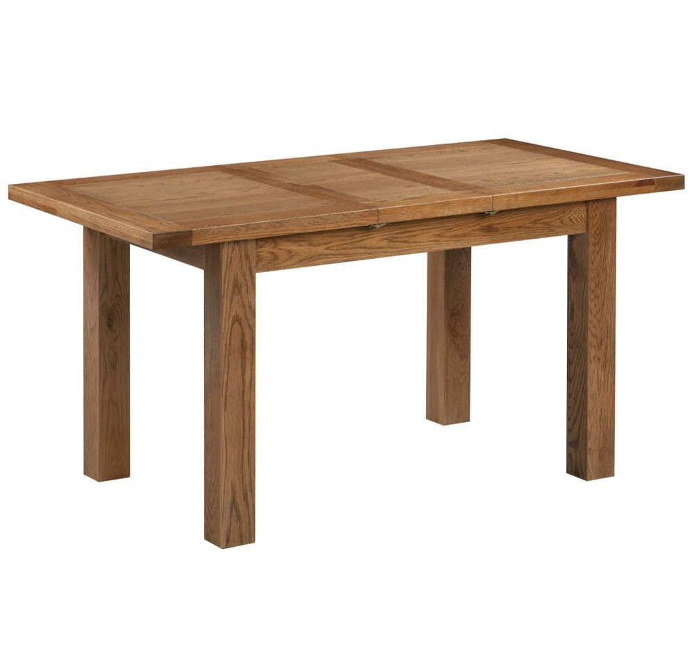Dorchester Rustic Oak 1.2m Extending Dining Table