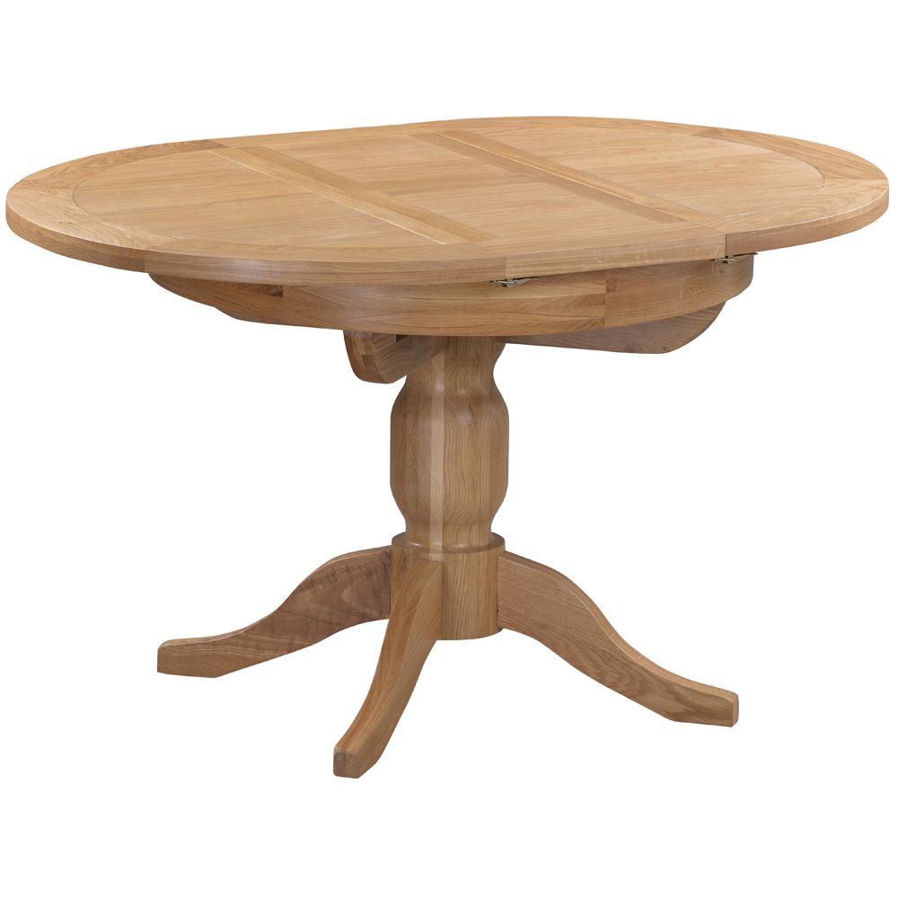 Chatsworth Oak 1.0m Round Extending Dining Table
