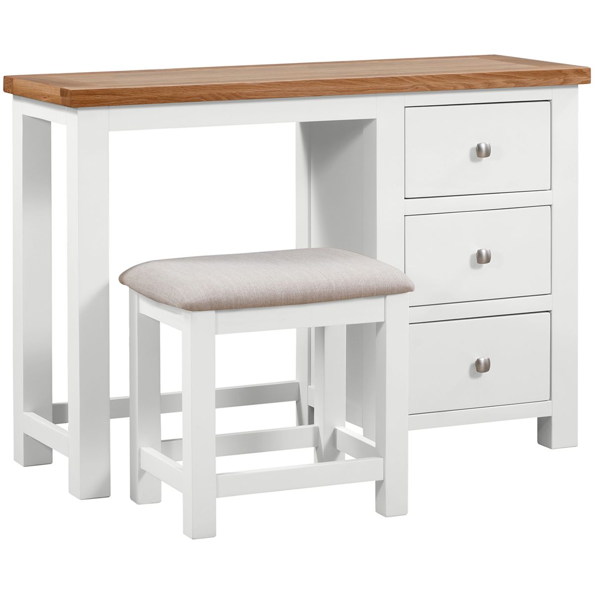 Dorchester White Dressing Table and Stool