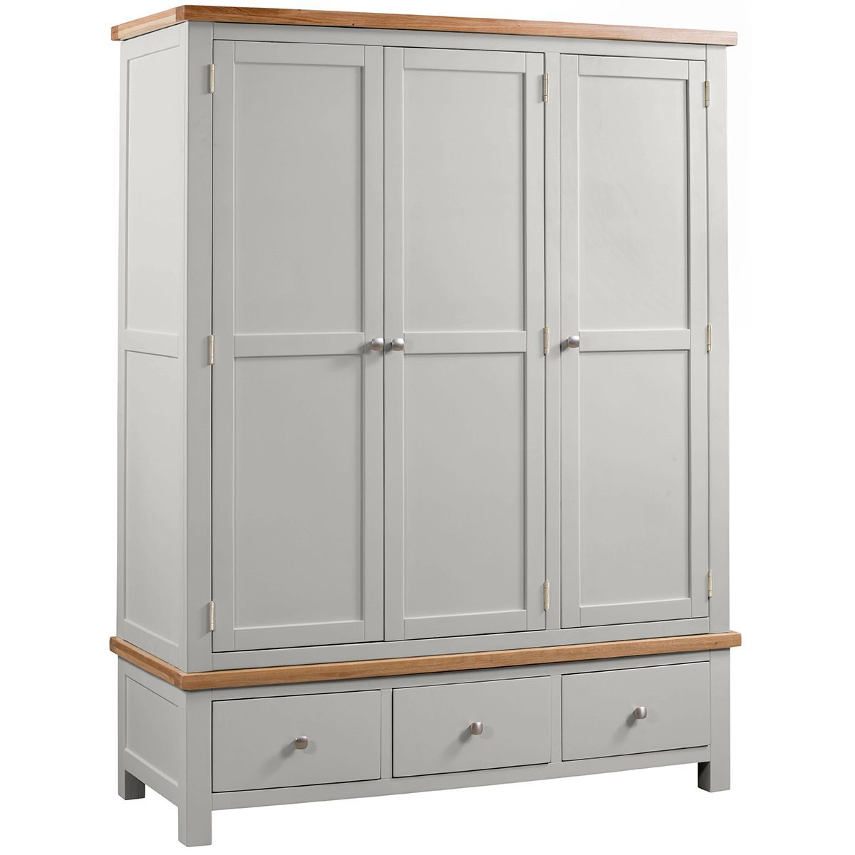 Dorchester Grey Triple Wardrobe