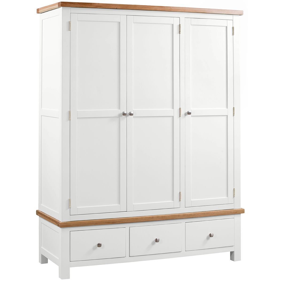 Dorchester White Triple Wardrobe