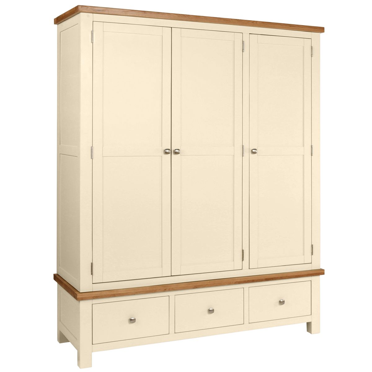 Dorchester Ivory Triple Wardrobe