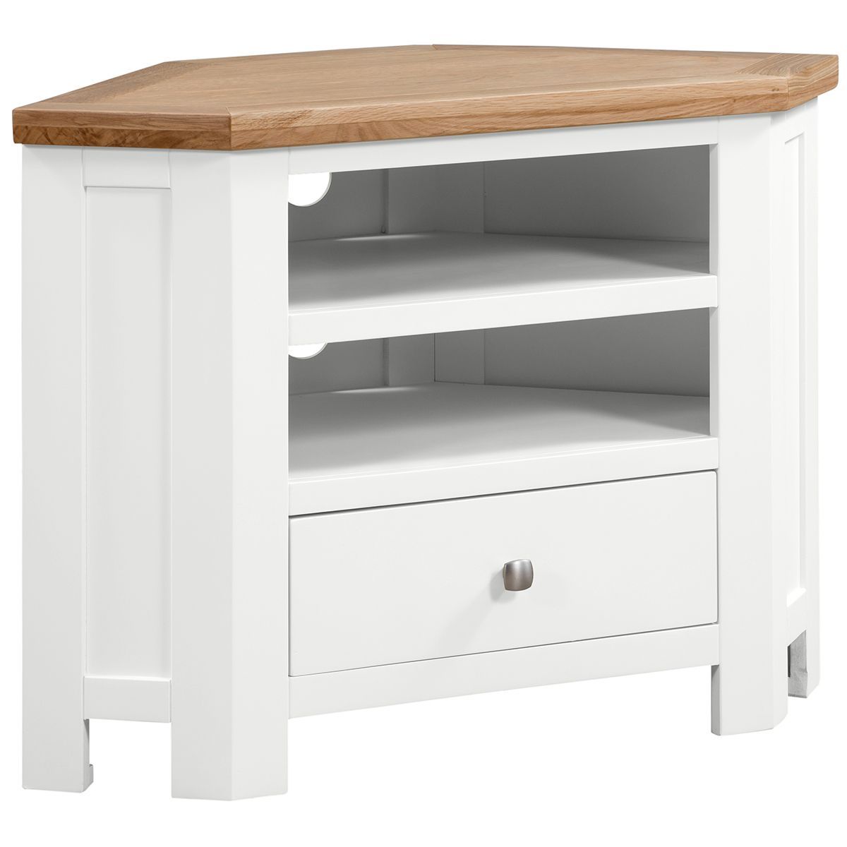 Dorchester White Corner TV Unit