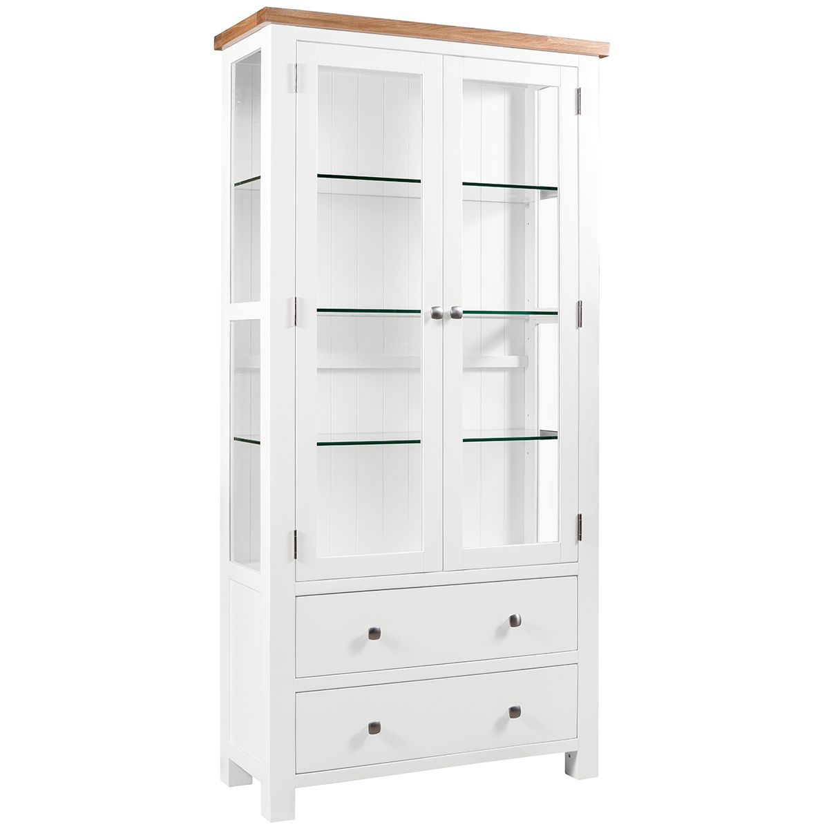 Dorchester White Glazed Display Cabinet