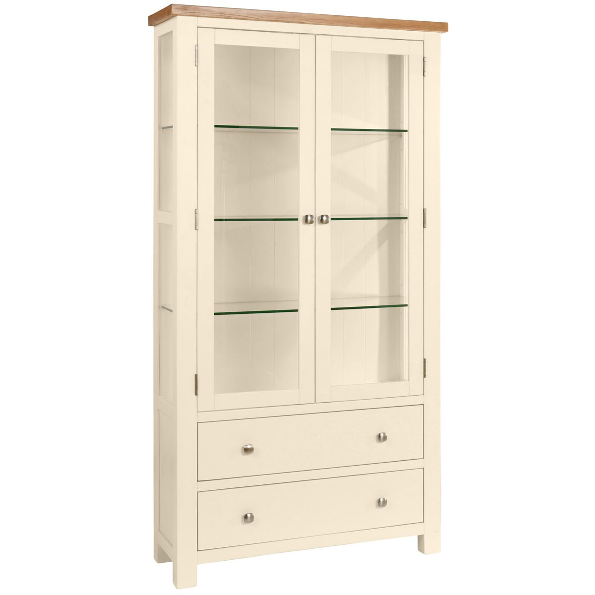 Dorchester Ivory Glazed Display Cabinet