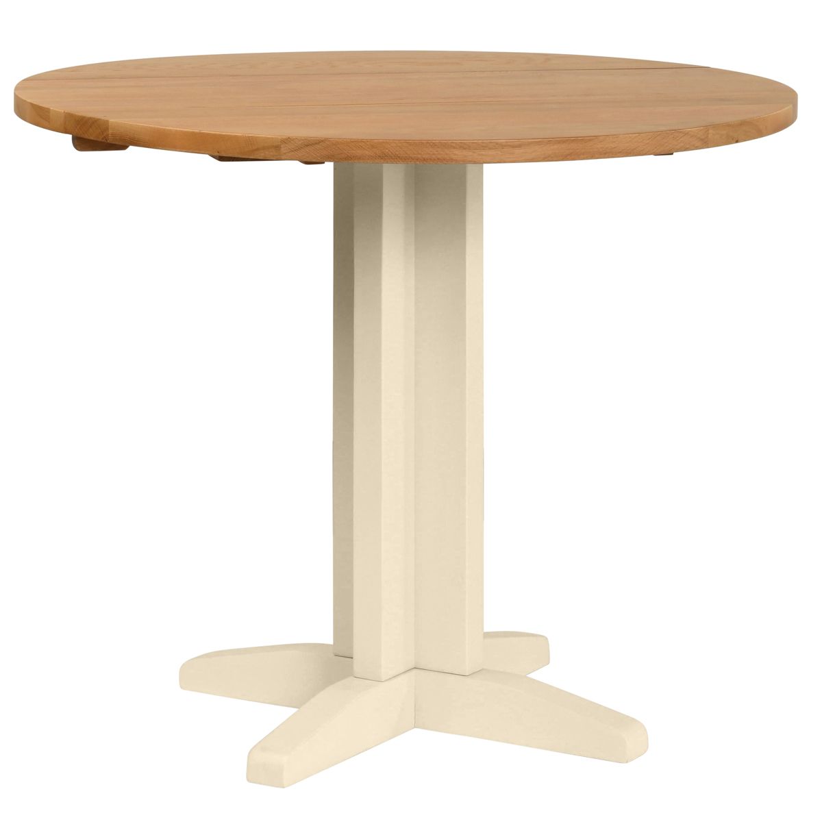 Dorchester Ivory Round Drop Leaf Table
