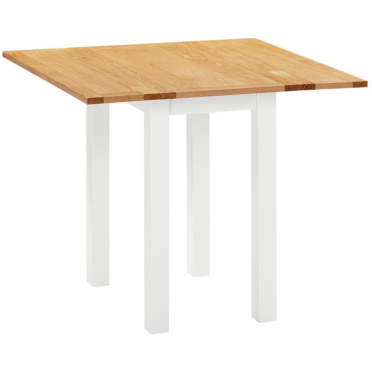 Dorchester White Square Drop Leaf Table