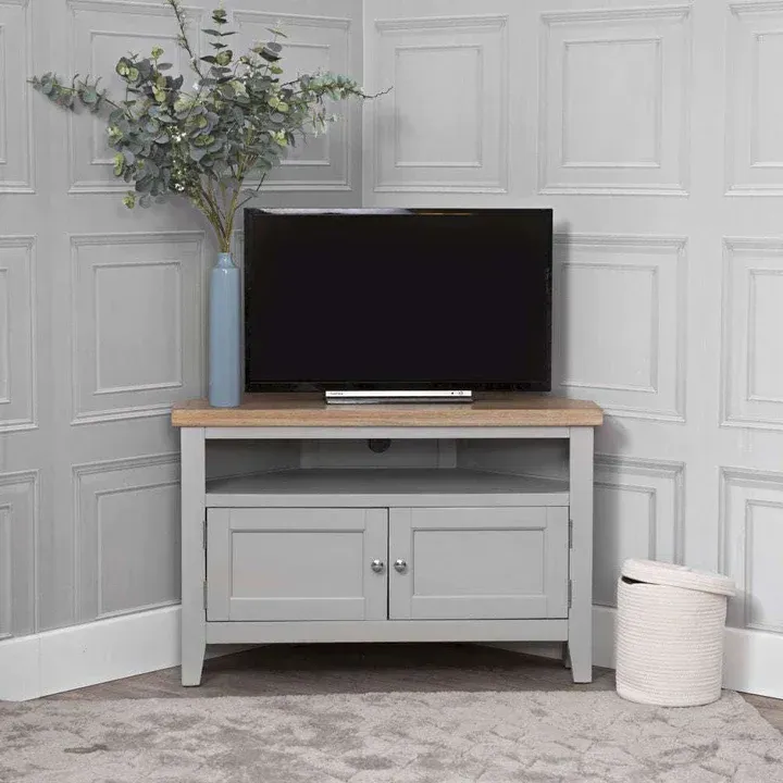 Evesham Grey Corner TV Unit