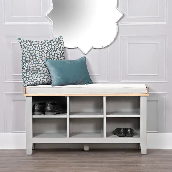 Evesham Grey Hall Bench