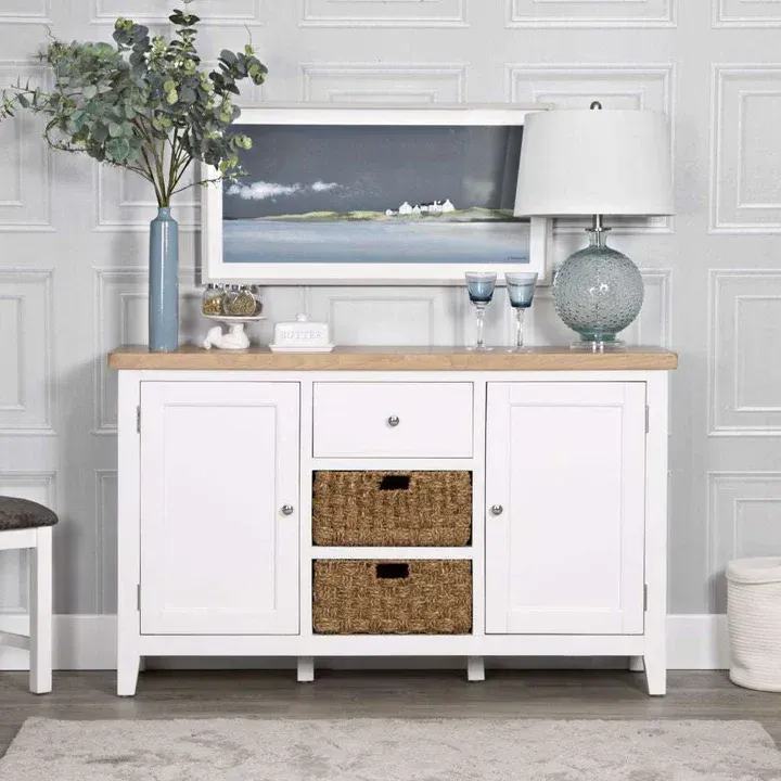 Evesham White Large Sideboard