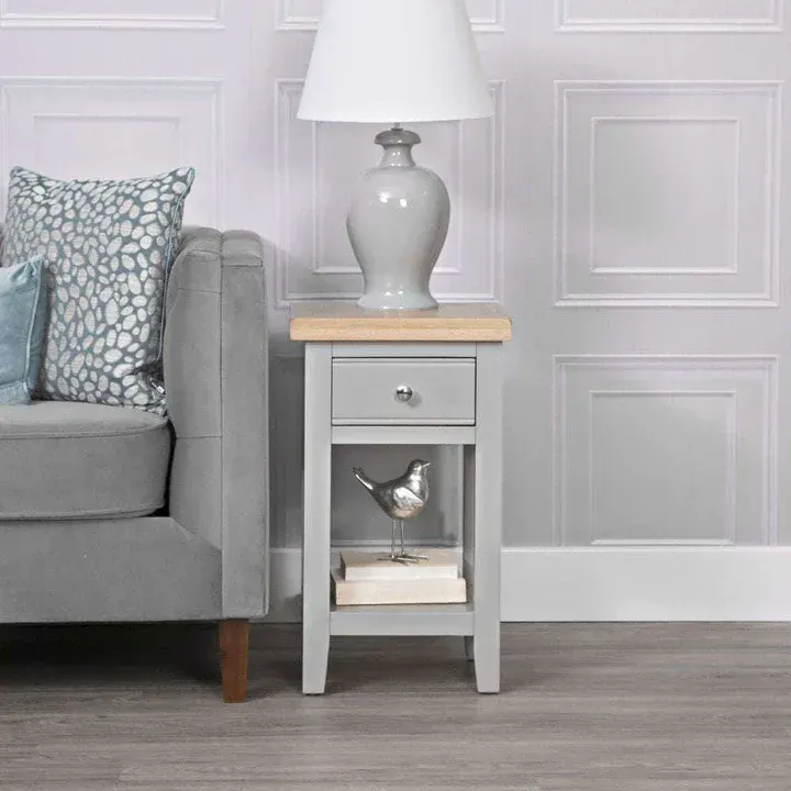 Evesham Grey Lamp Table