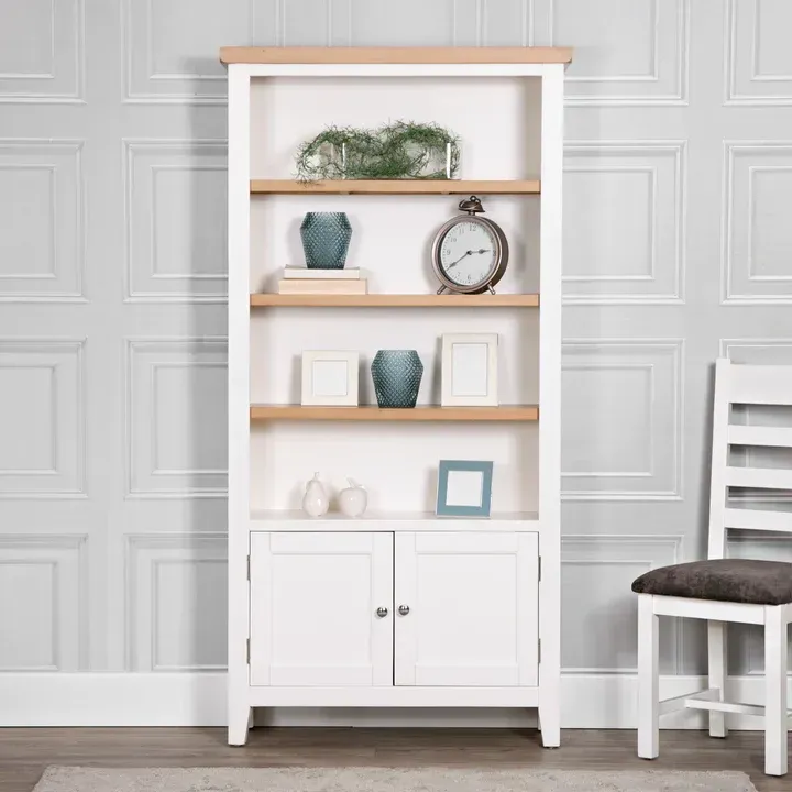 Evesham White Large Bookcase