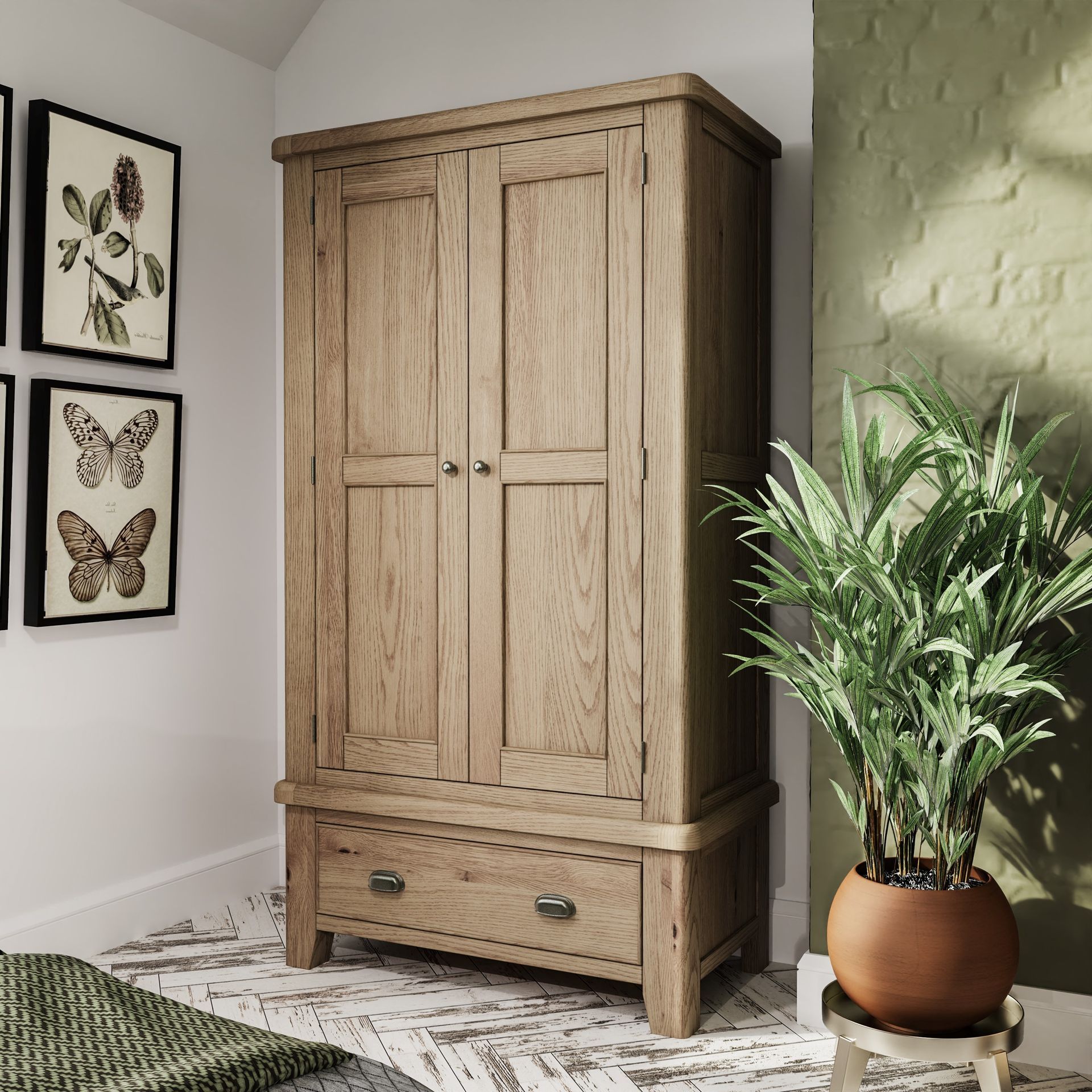 Forest Oak Double Wardrobe