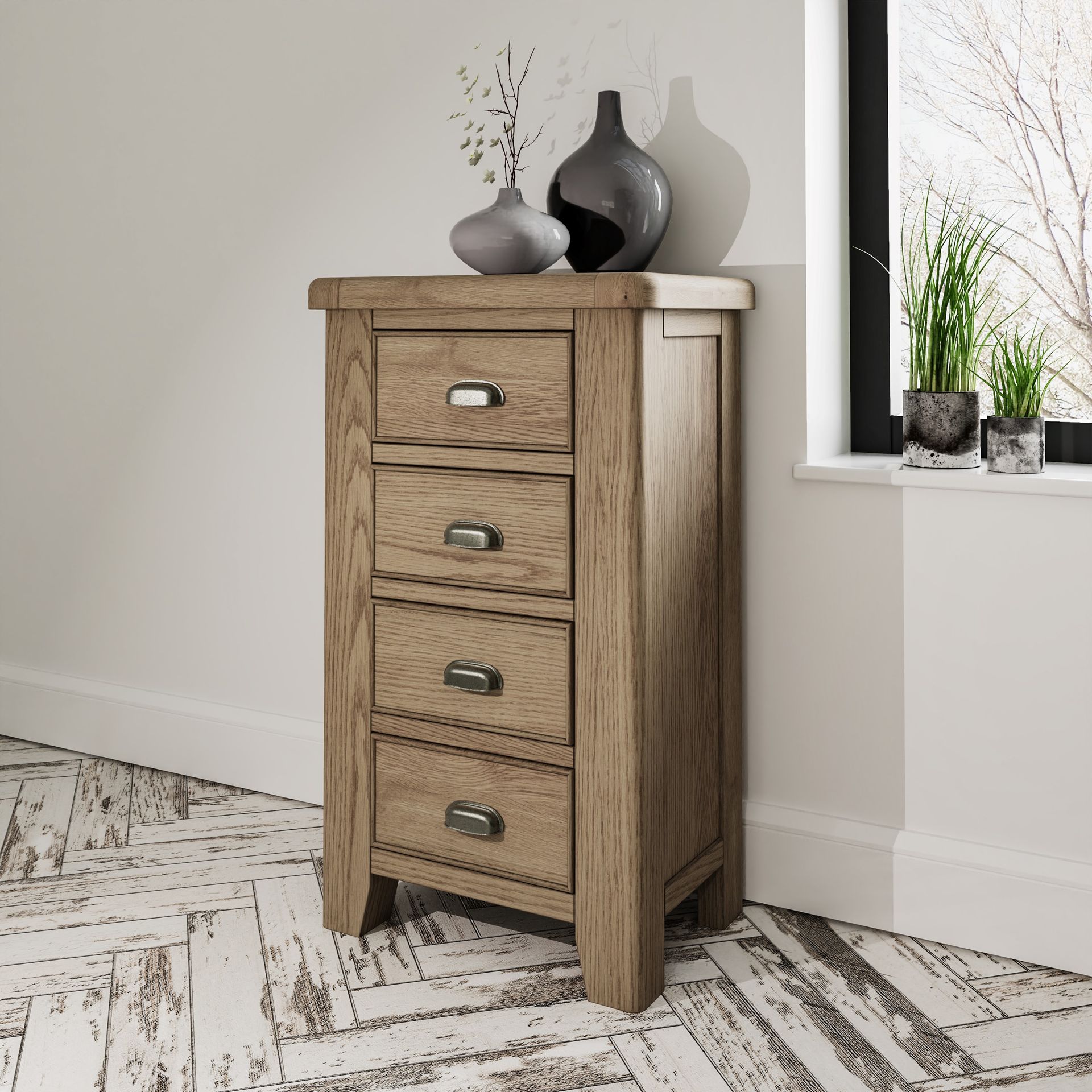 Forest Oak 4 Drawer Chest