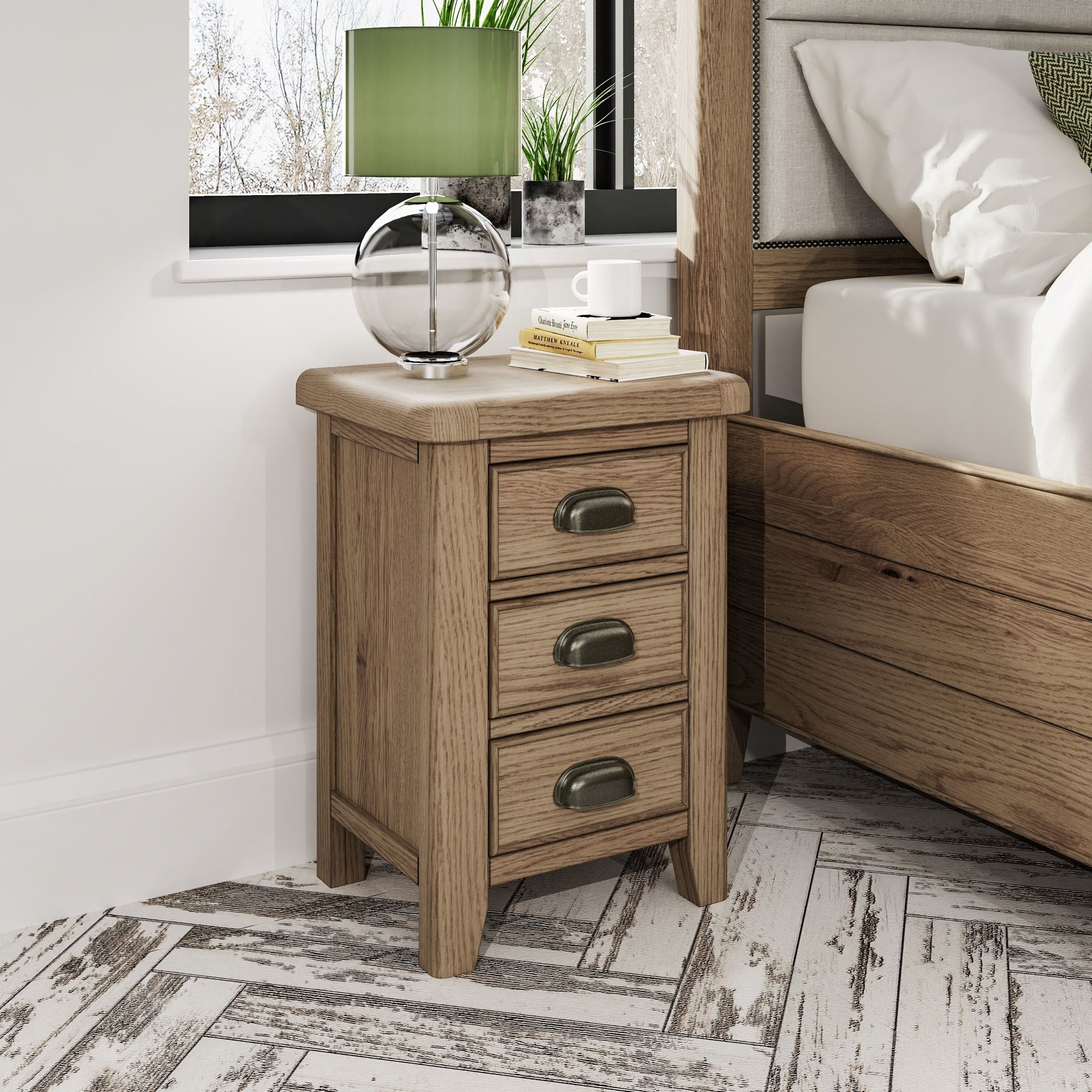 Forest Oak Small Bedside Cabinet