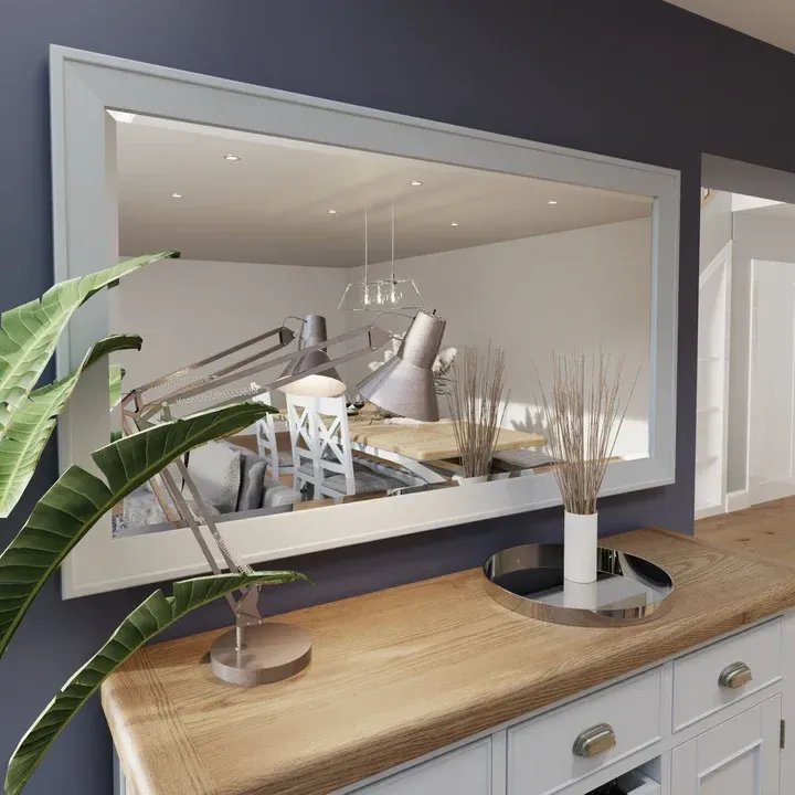 Forest Oak Grey Large Wall Mirror