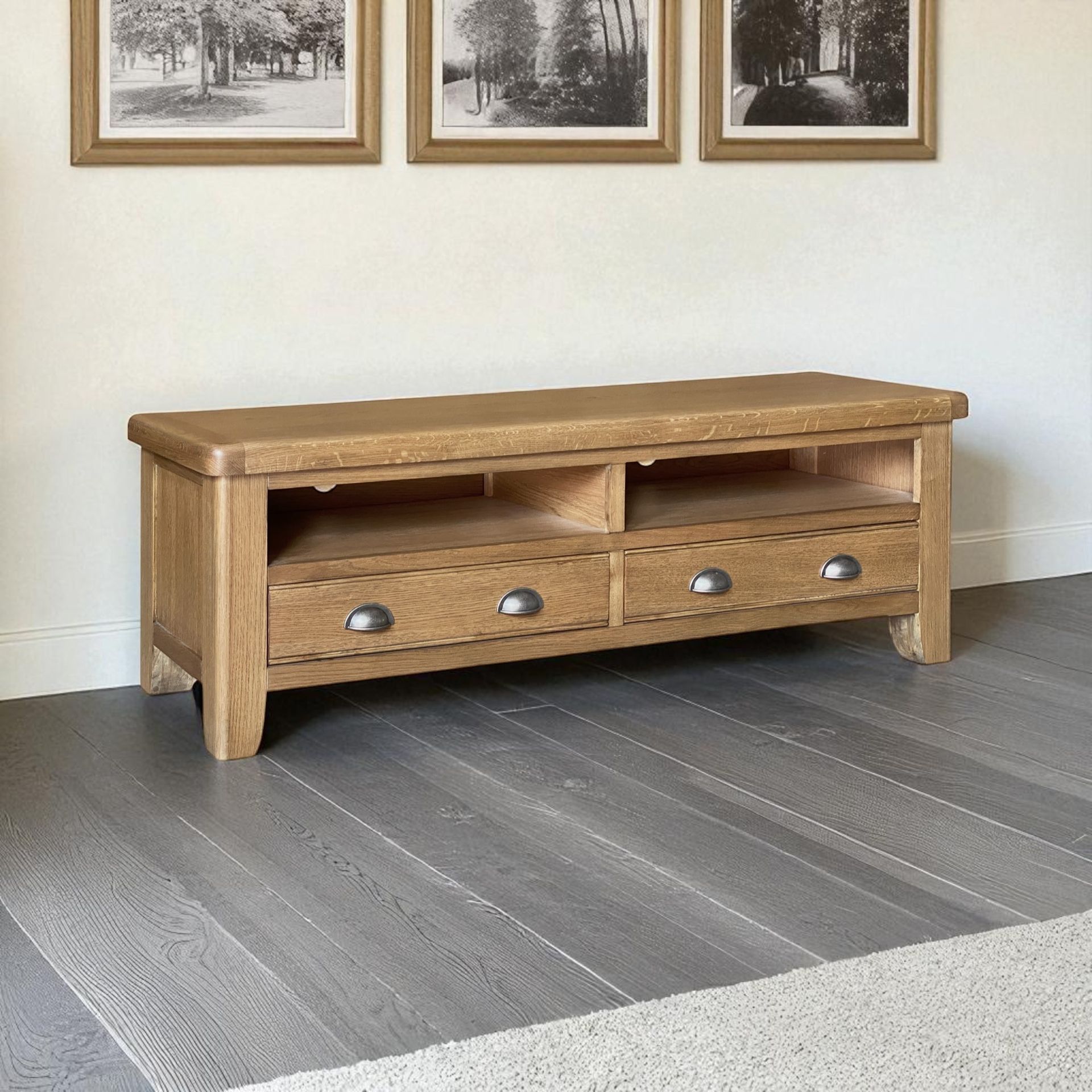 Harris Oak Large TV Unit
