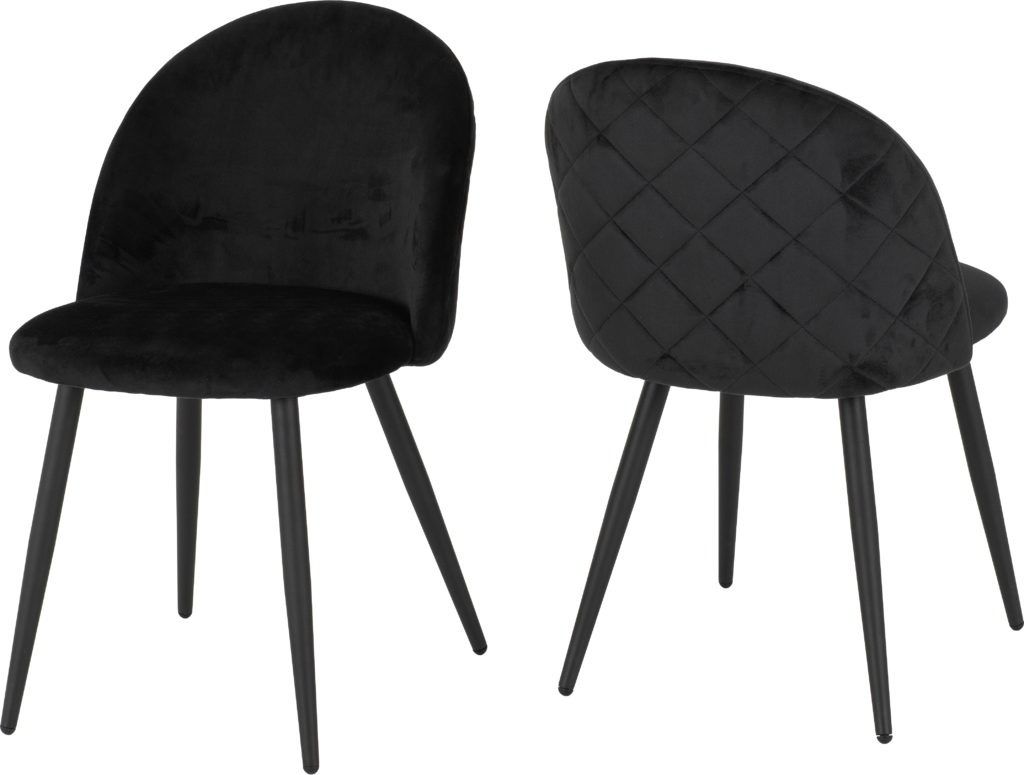 Marlow Black Velvet Chair