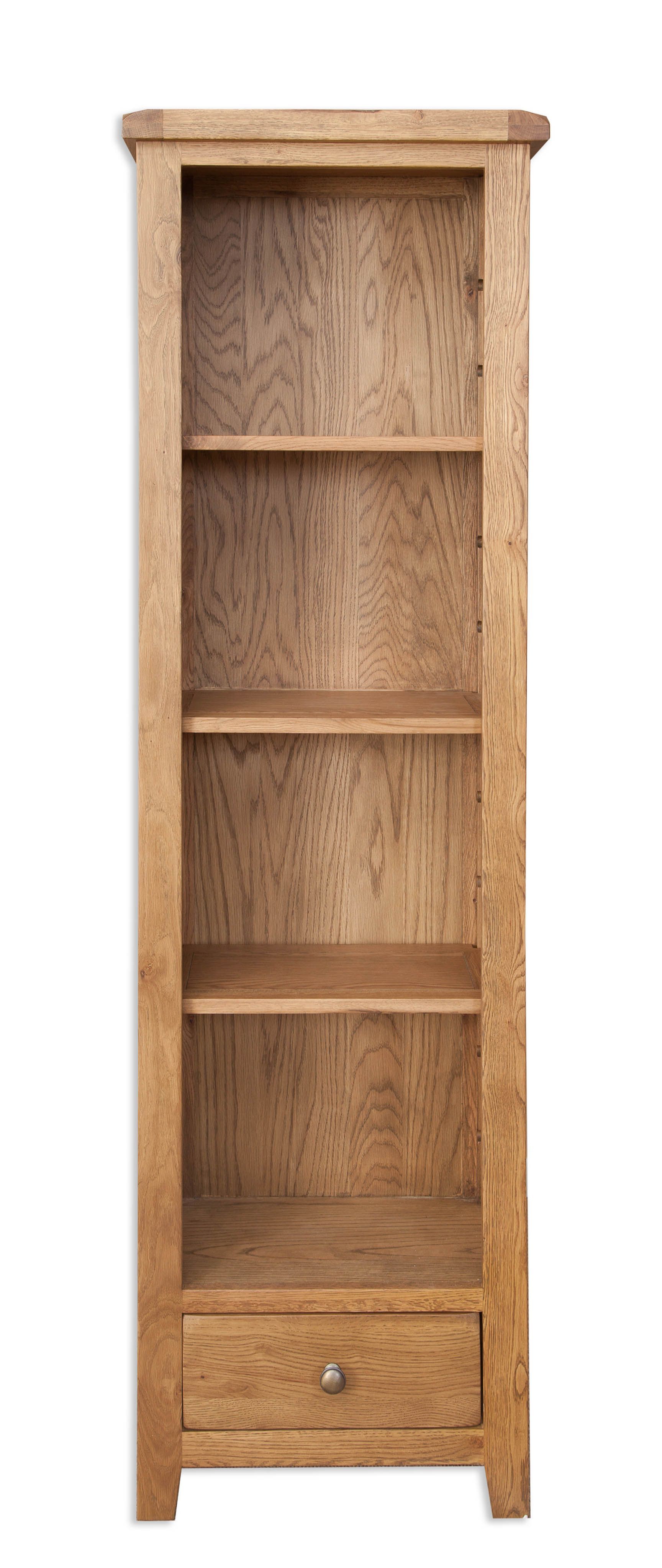 Country Oak Slim Bookcase