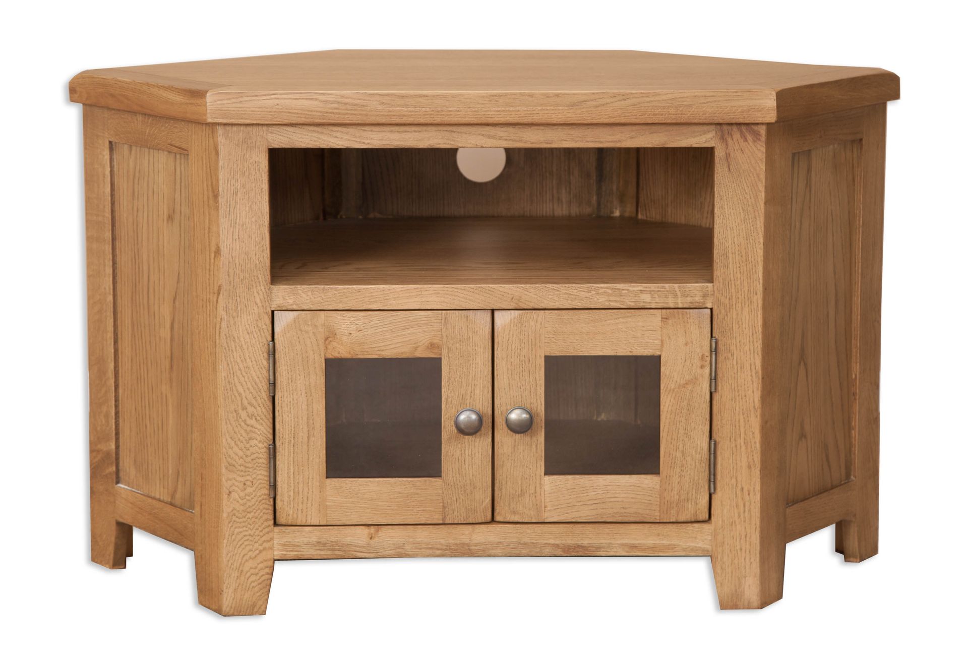 Country Oak Glazed TV Unit