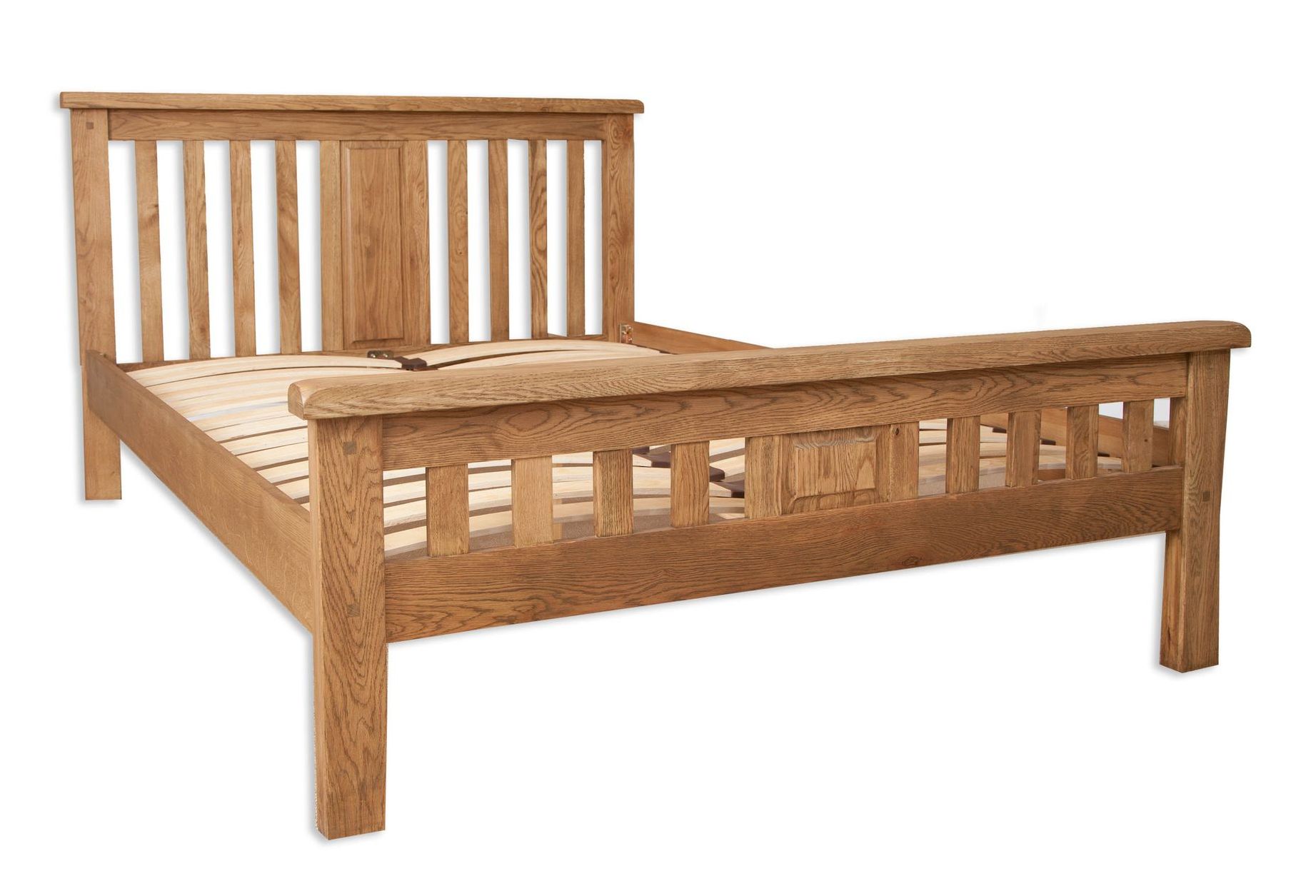 Country Oak King Size Bed