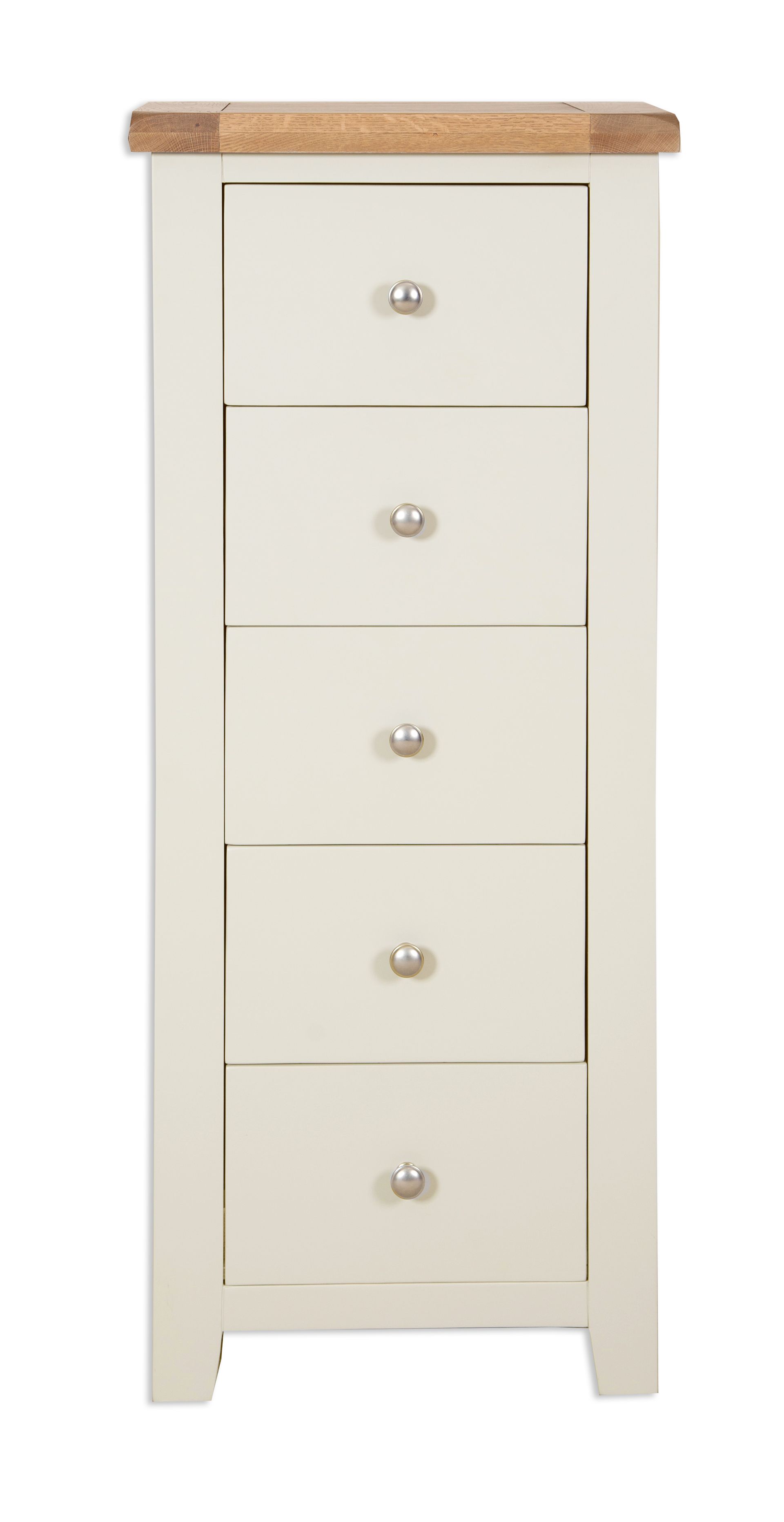 Cornish Ivory 5 Drawer Tallboy