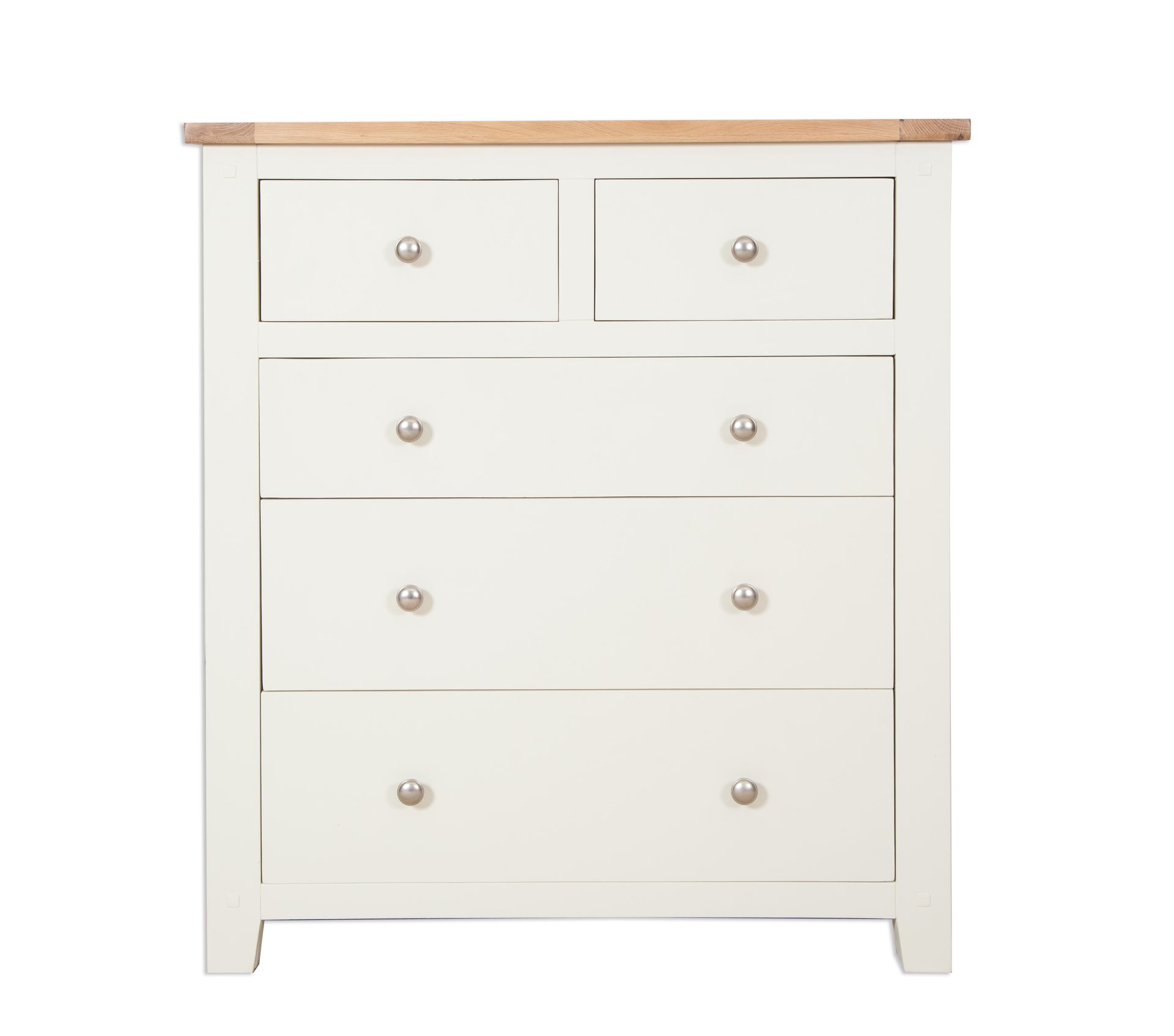 Cornish Ivory 2 over 3 Chest of Drawers