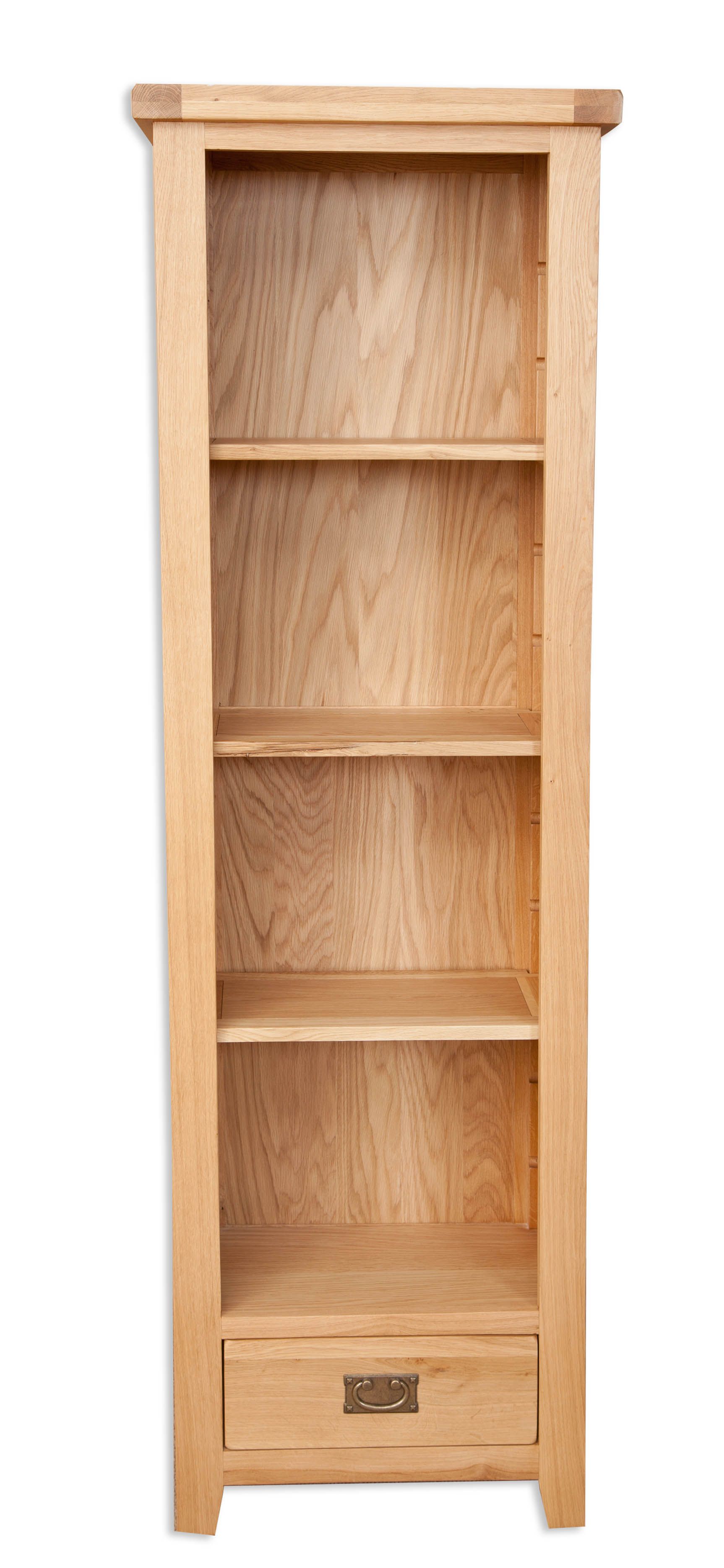 Natural Oak Slim Bookcase