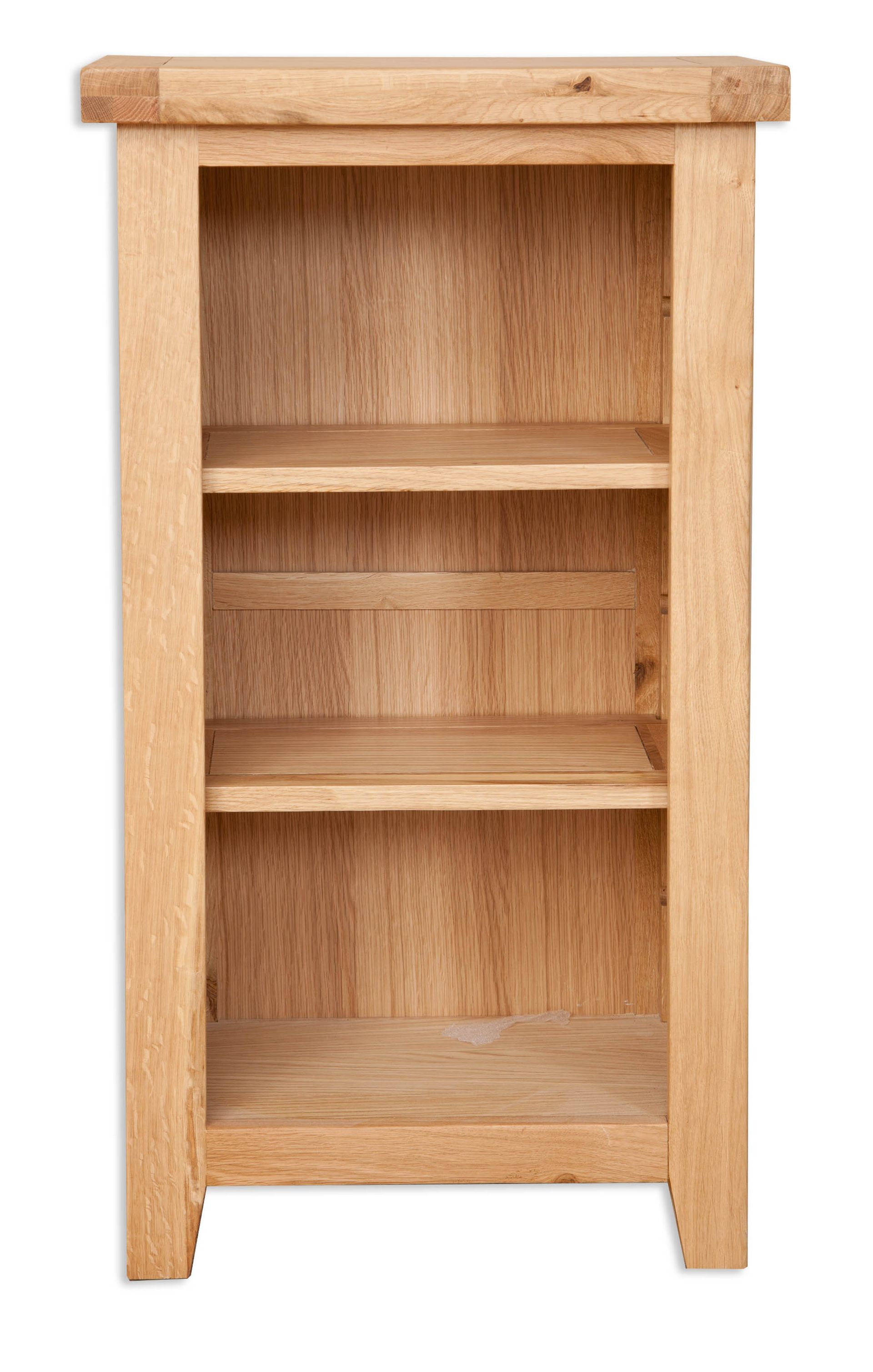 Natural Oak Small Bookcase/DVD Rack