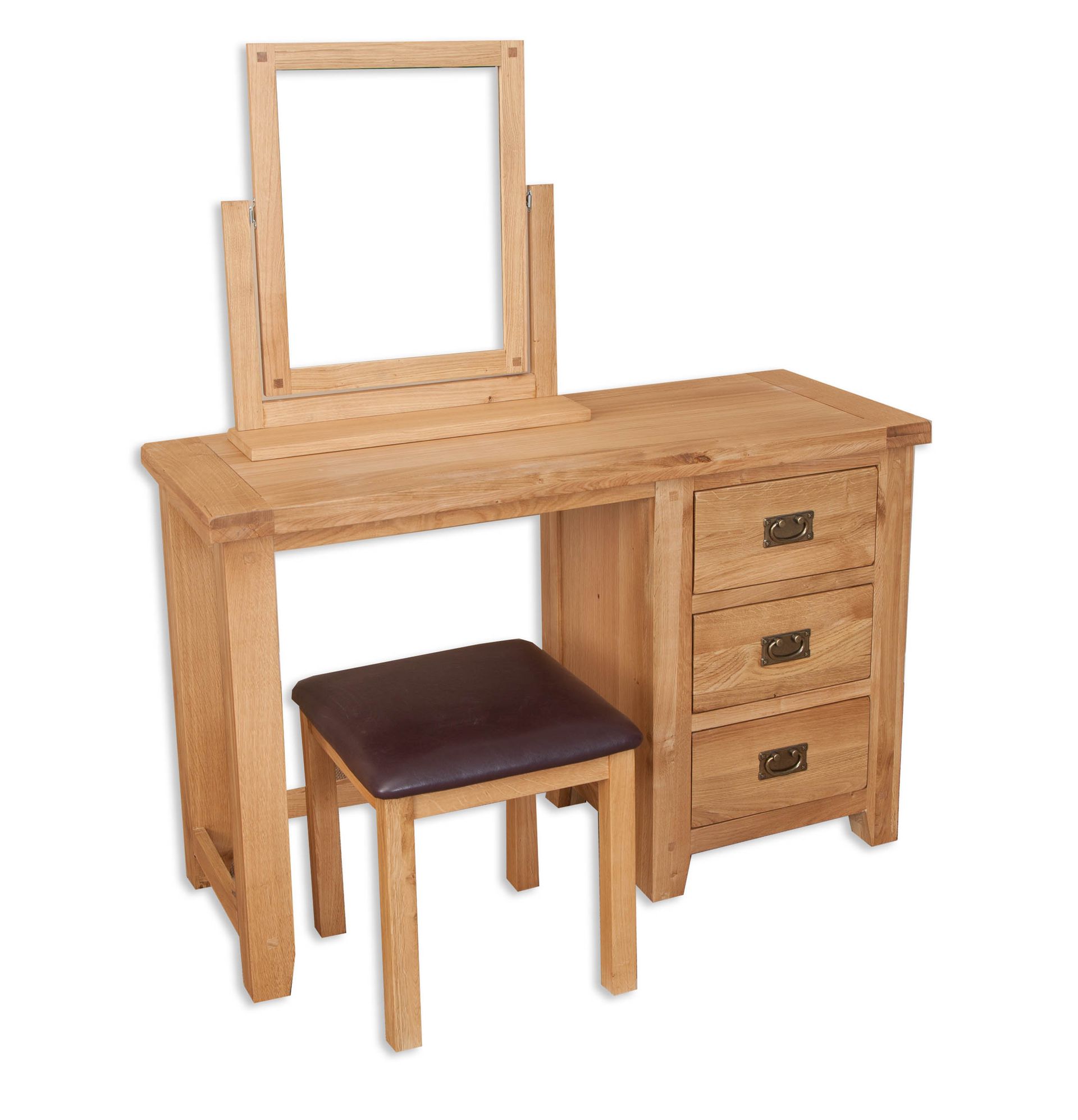 Natural Oak Dressing Table Set