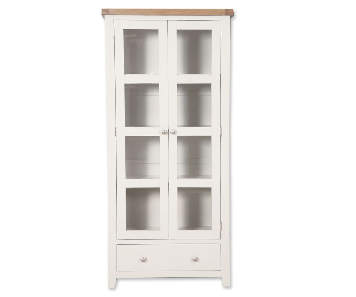 Malvern White Glazed Display Cabinet