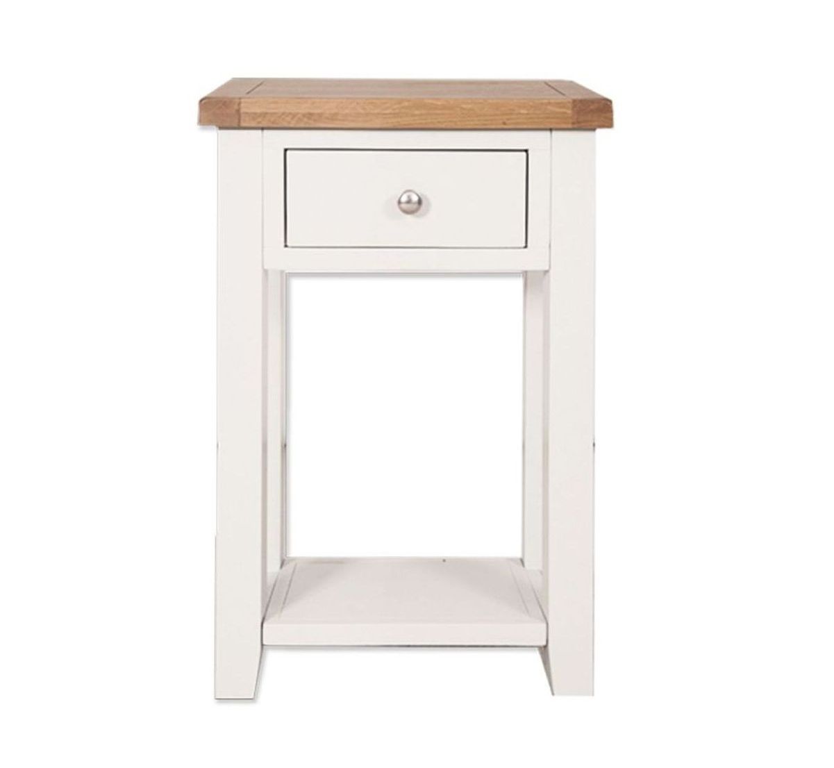 Malvern White 1 Drawer Console Table