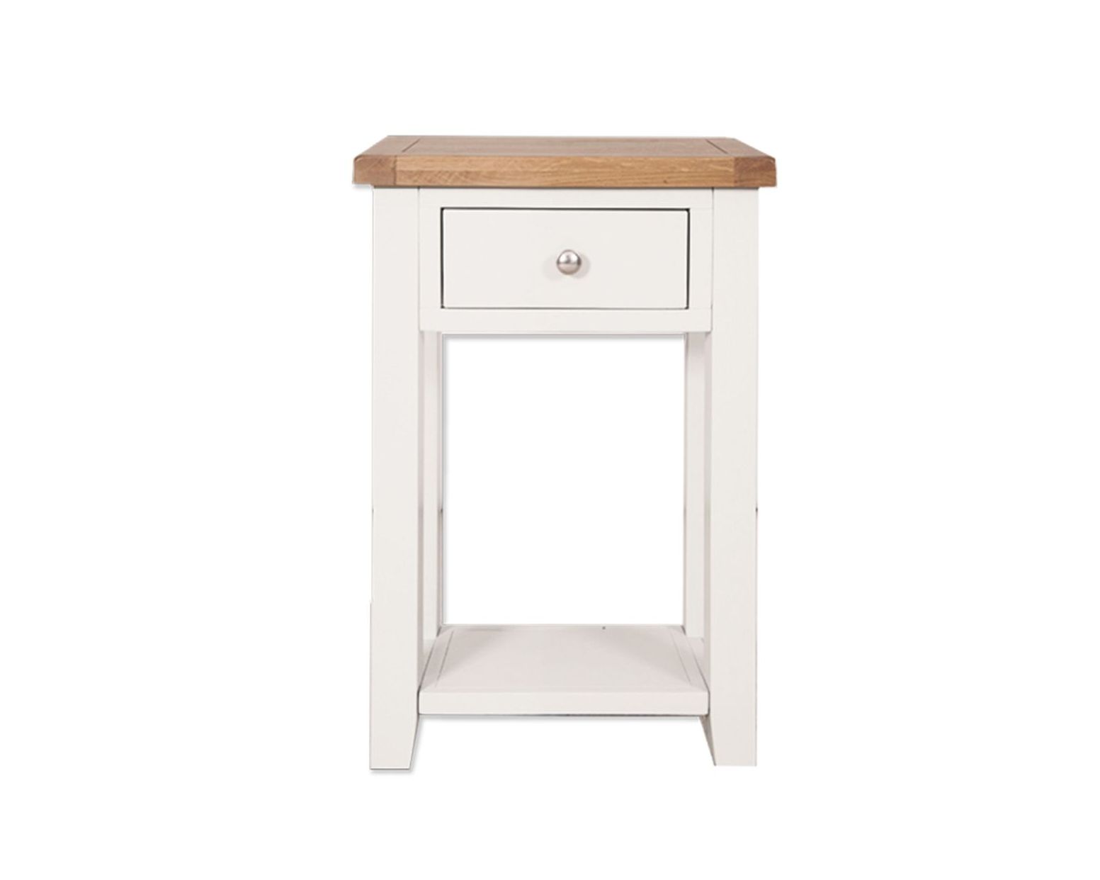Malvern White 1 Drawer Console Table