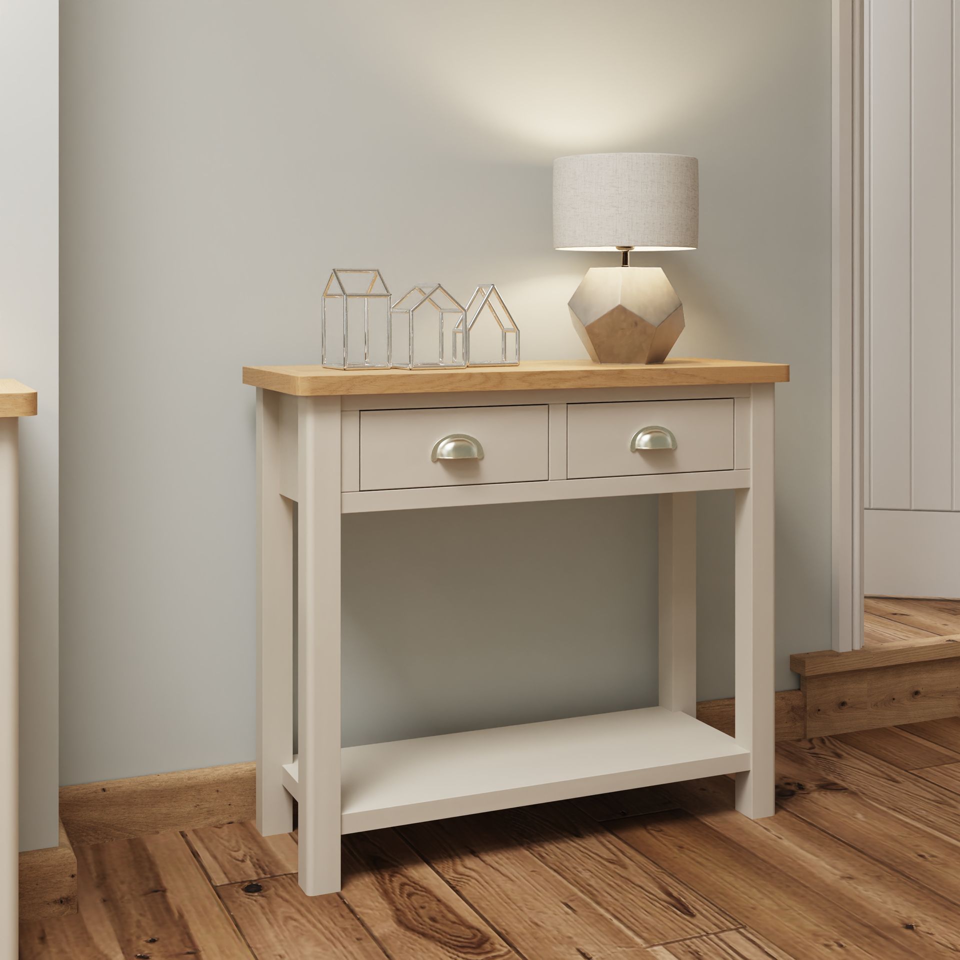 Warwick Oak Truffle Console Table