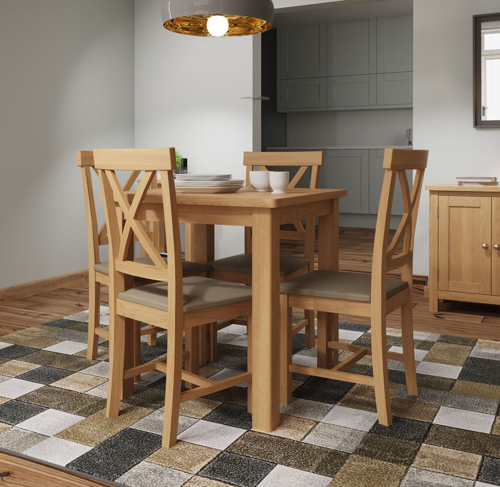 Warwick Oak Fixed Top Table