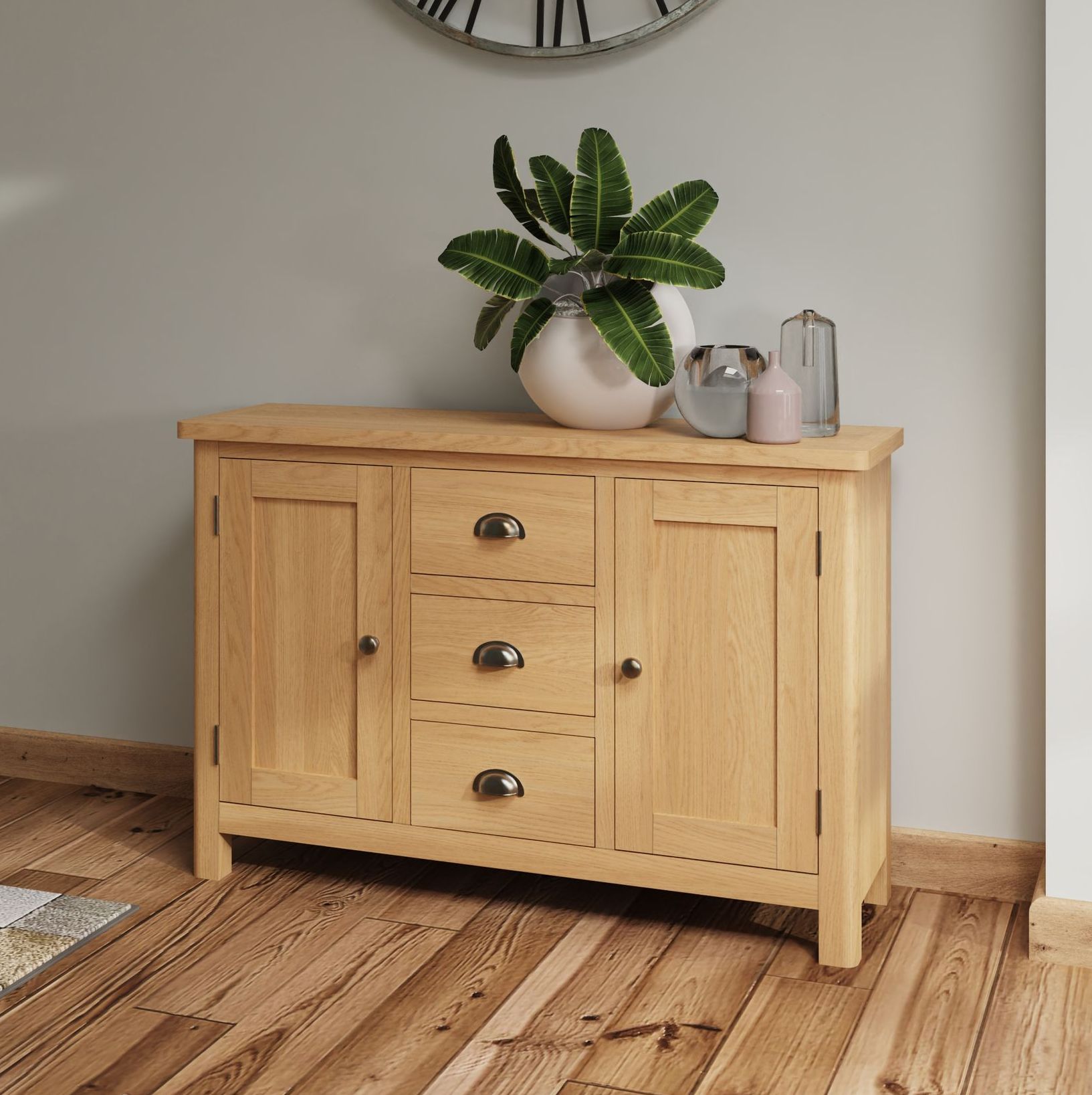 Warwick Oak Large Sideboard