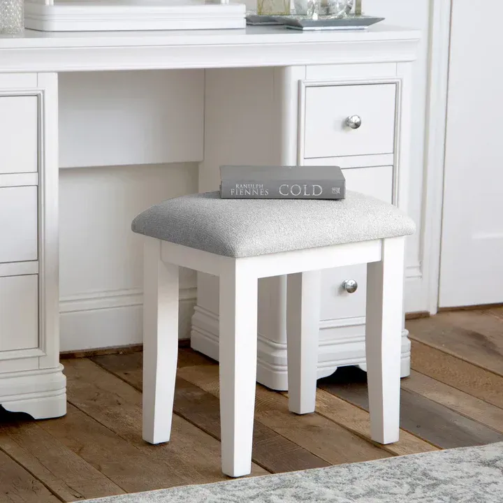 Blenheim White Stool