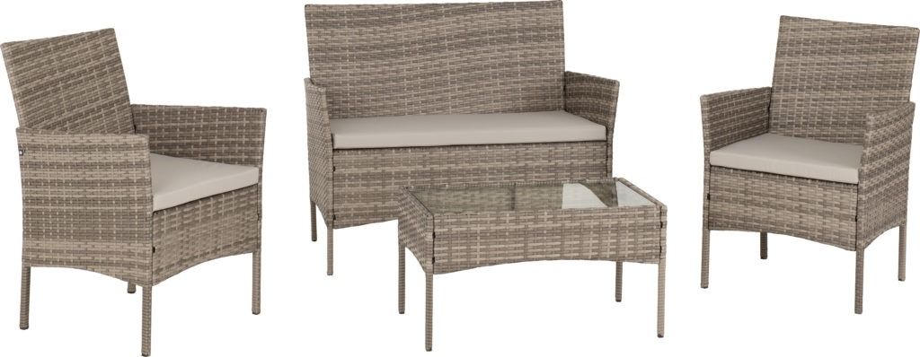 Willow 4 Piece Garden Set Grey