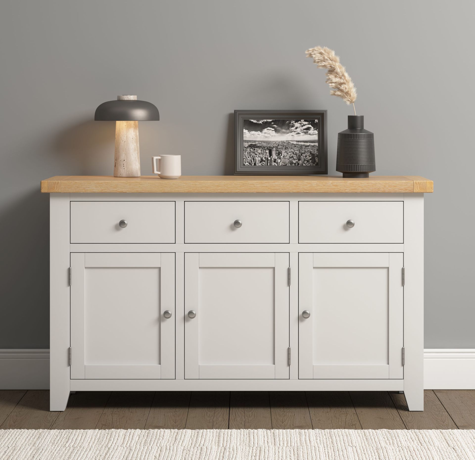 Windsor Ivory 3 Door Sideboard