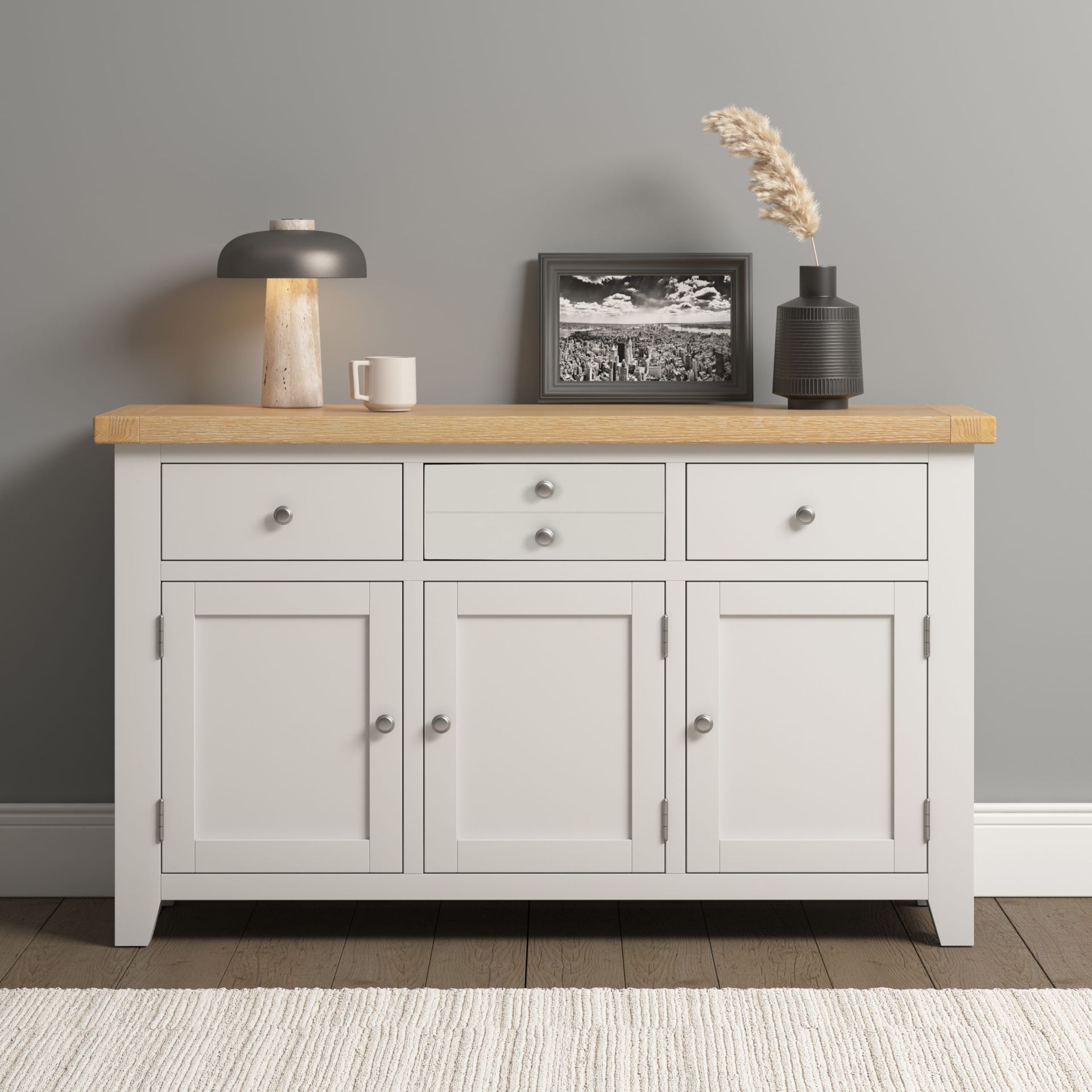 Windsor Ivory 3 Door Sideboard