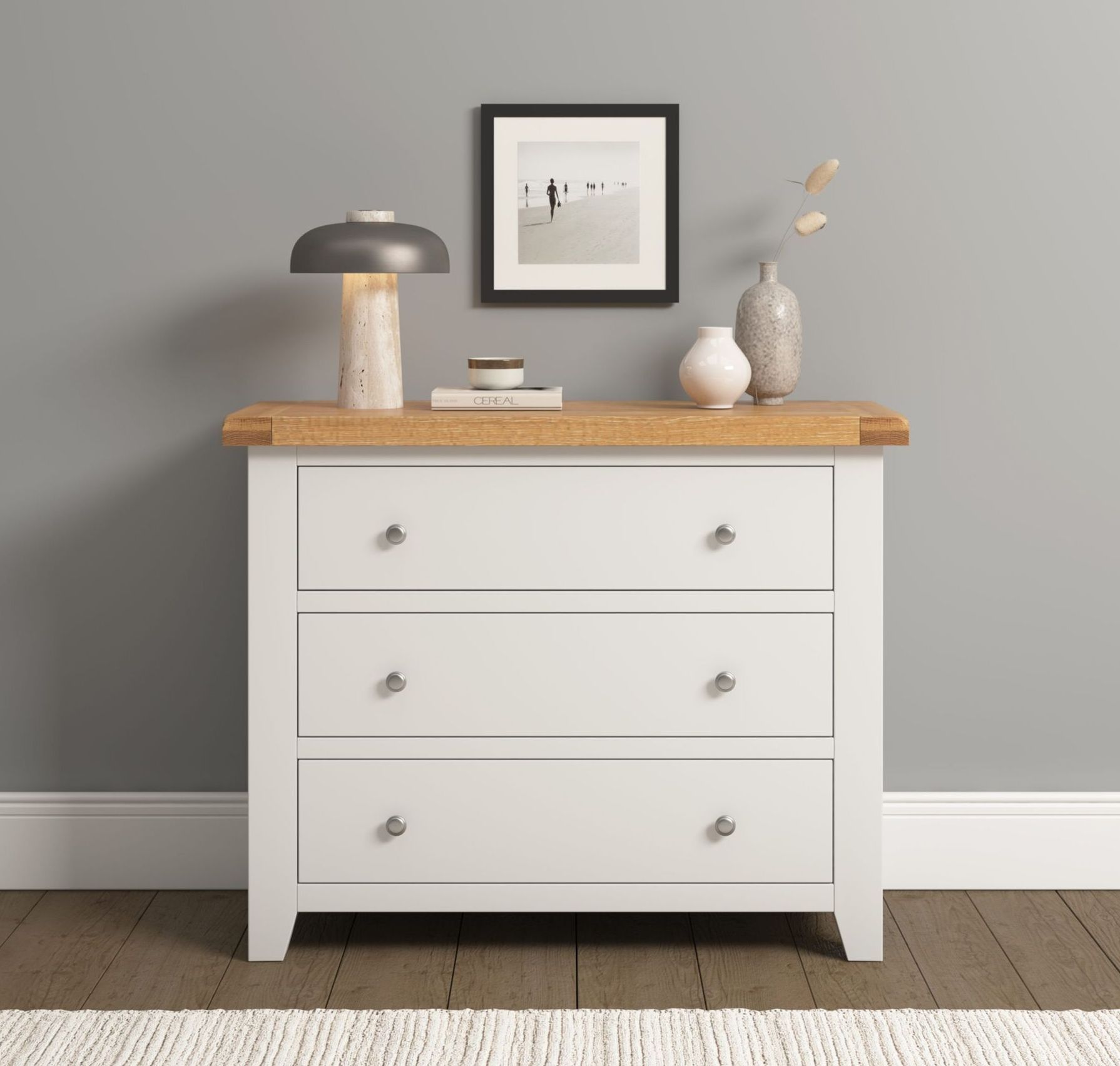 Windsor Ivory 3 Drawer Chest