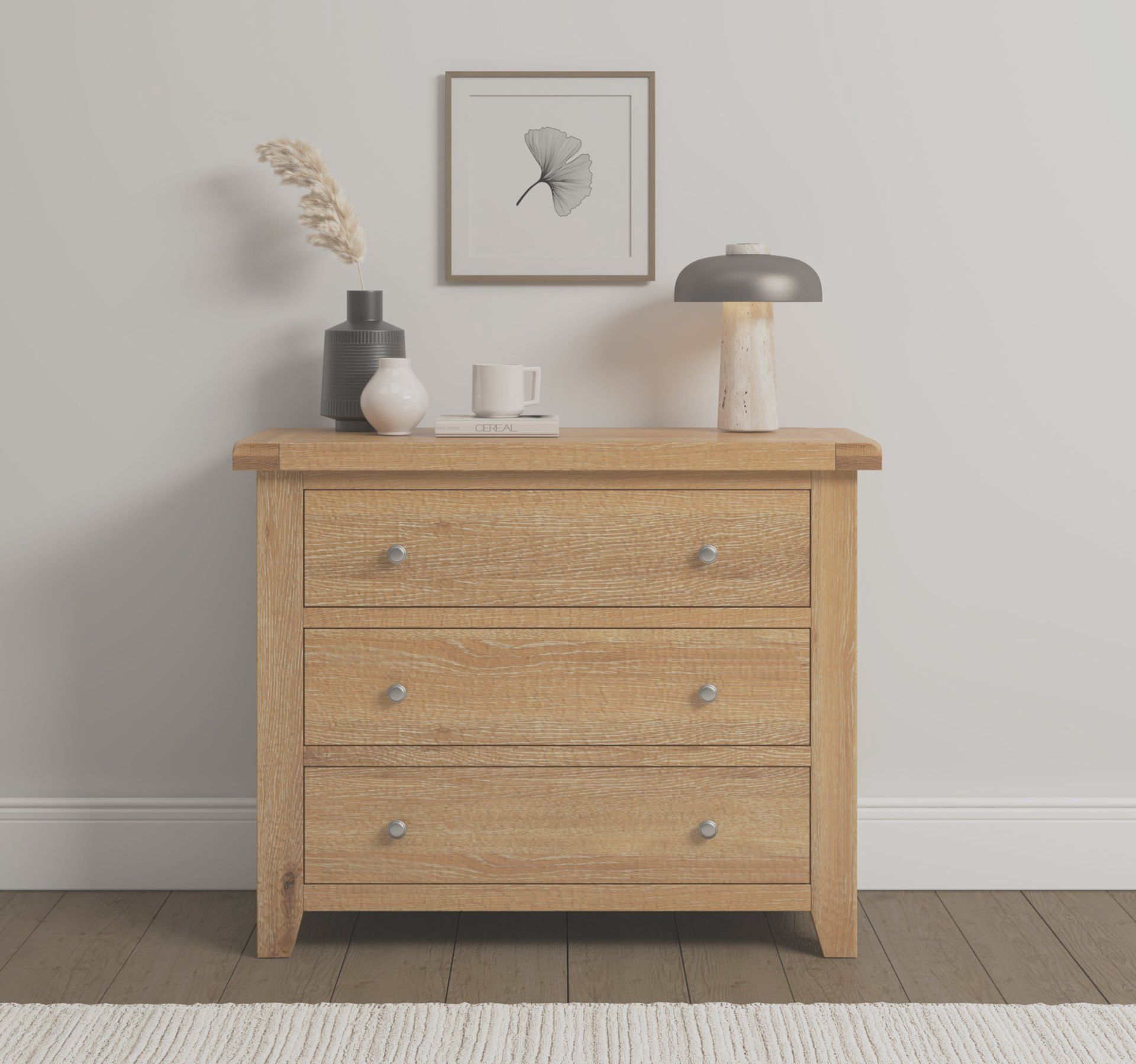 Windsor Oak 3 Drawer Chest