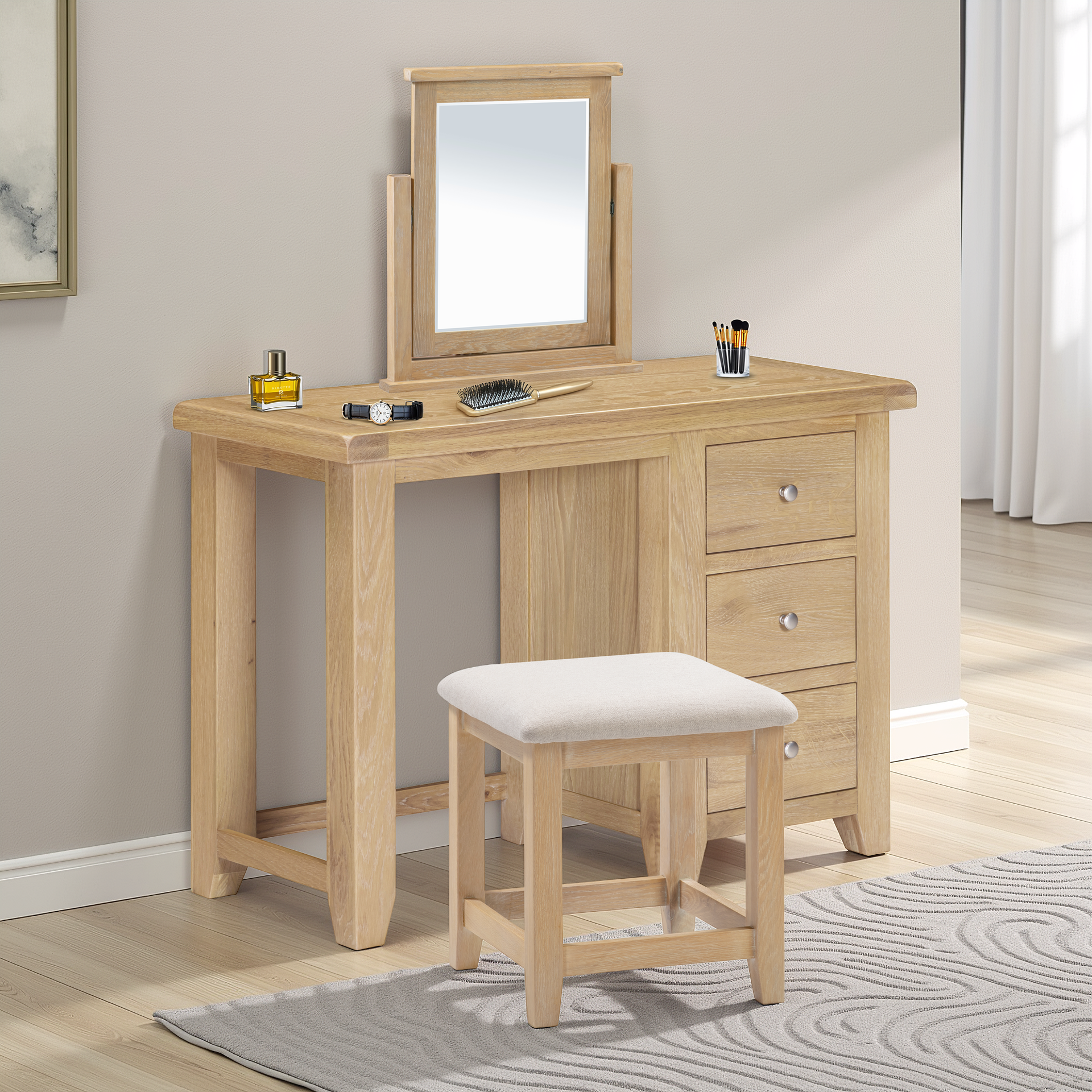Windsor Oak Dressing Table Set