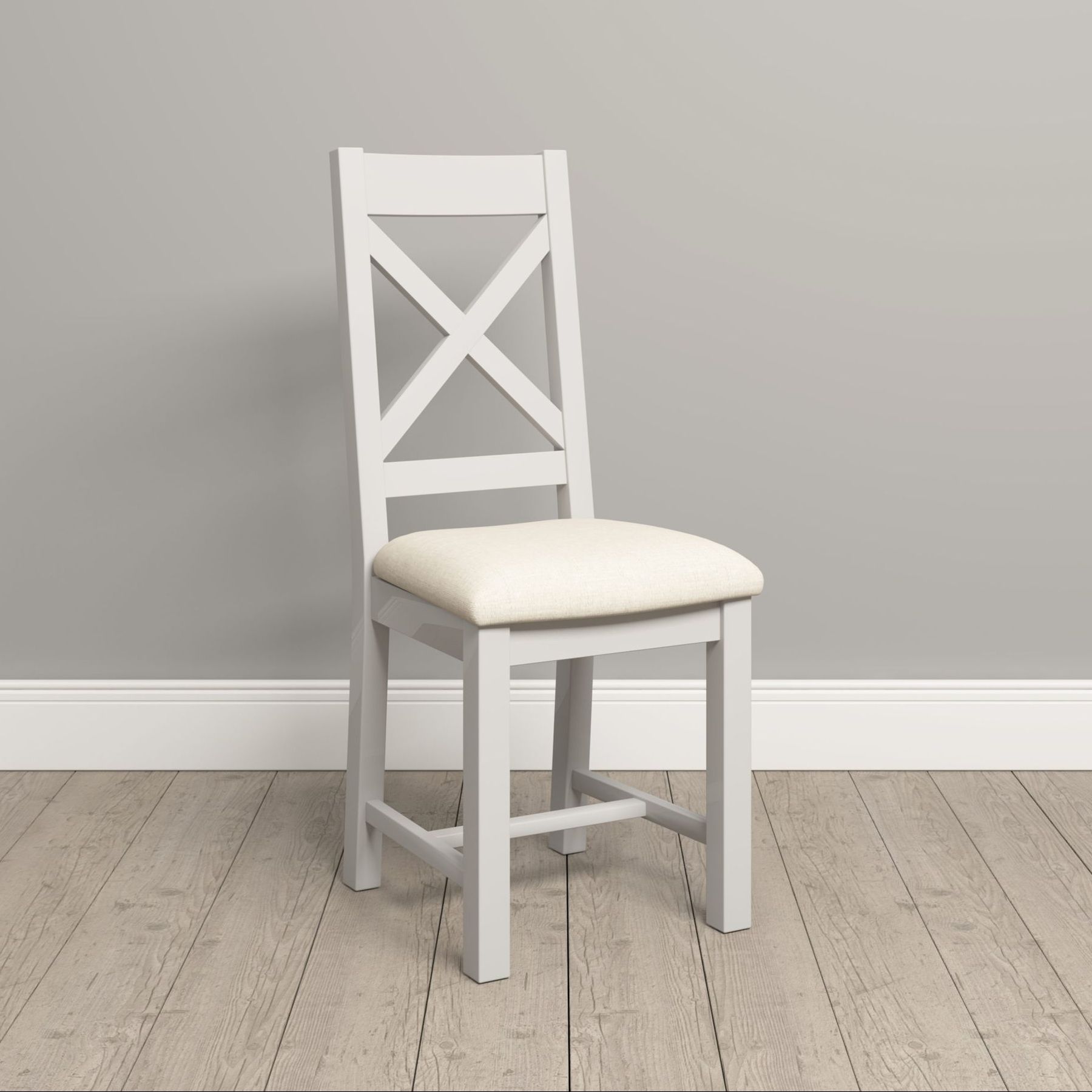 Windsor Ivory Cross Back Dining Chair