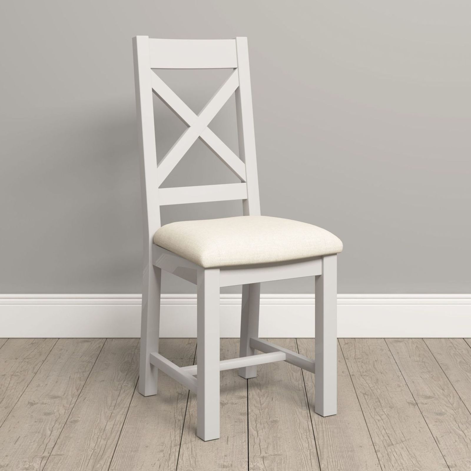 Windsor Ivory Cross Back Dining Chair