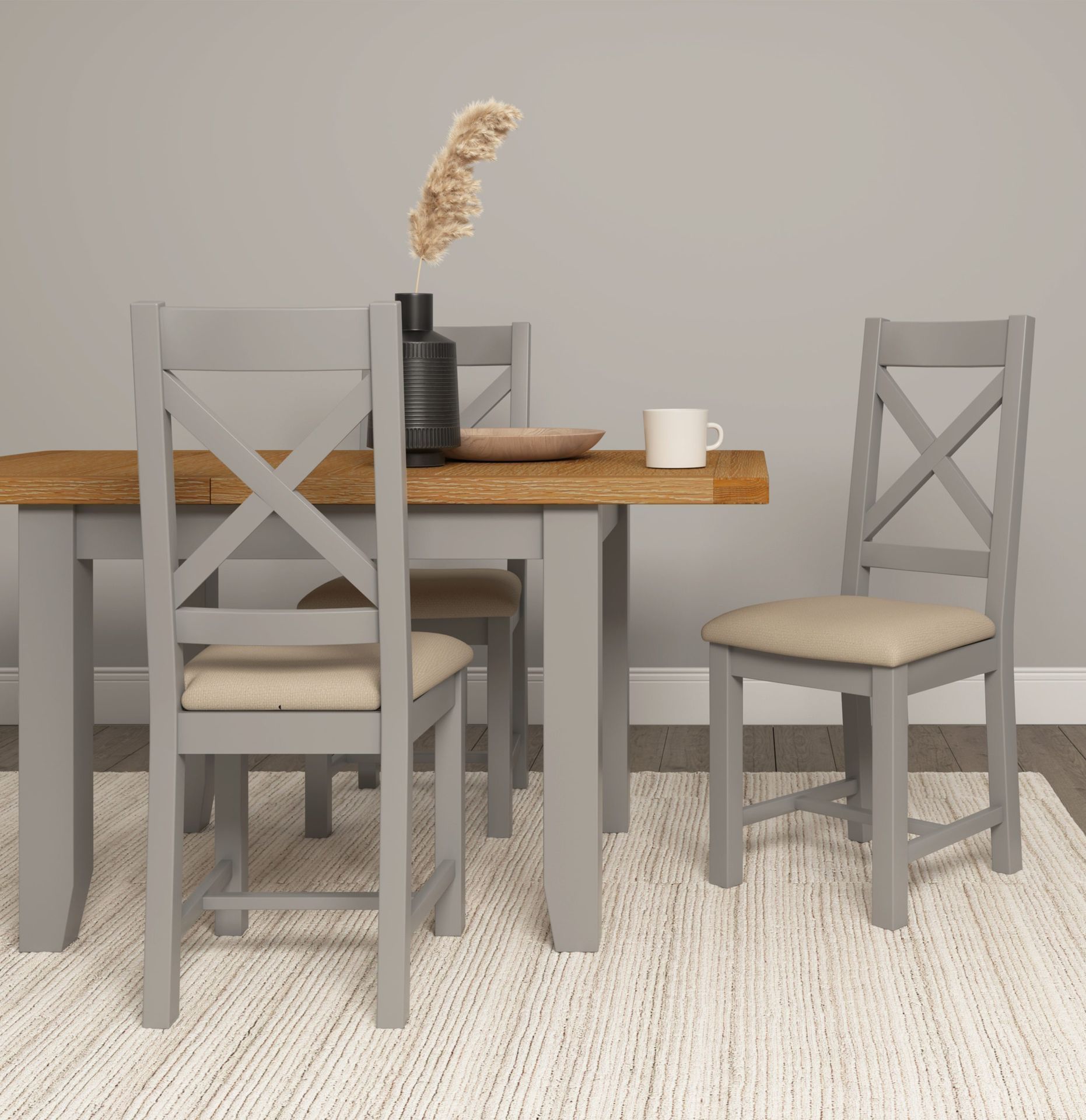 Windsor Grey Extending Dining Table