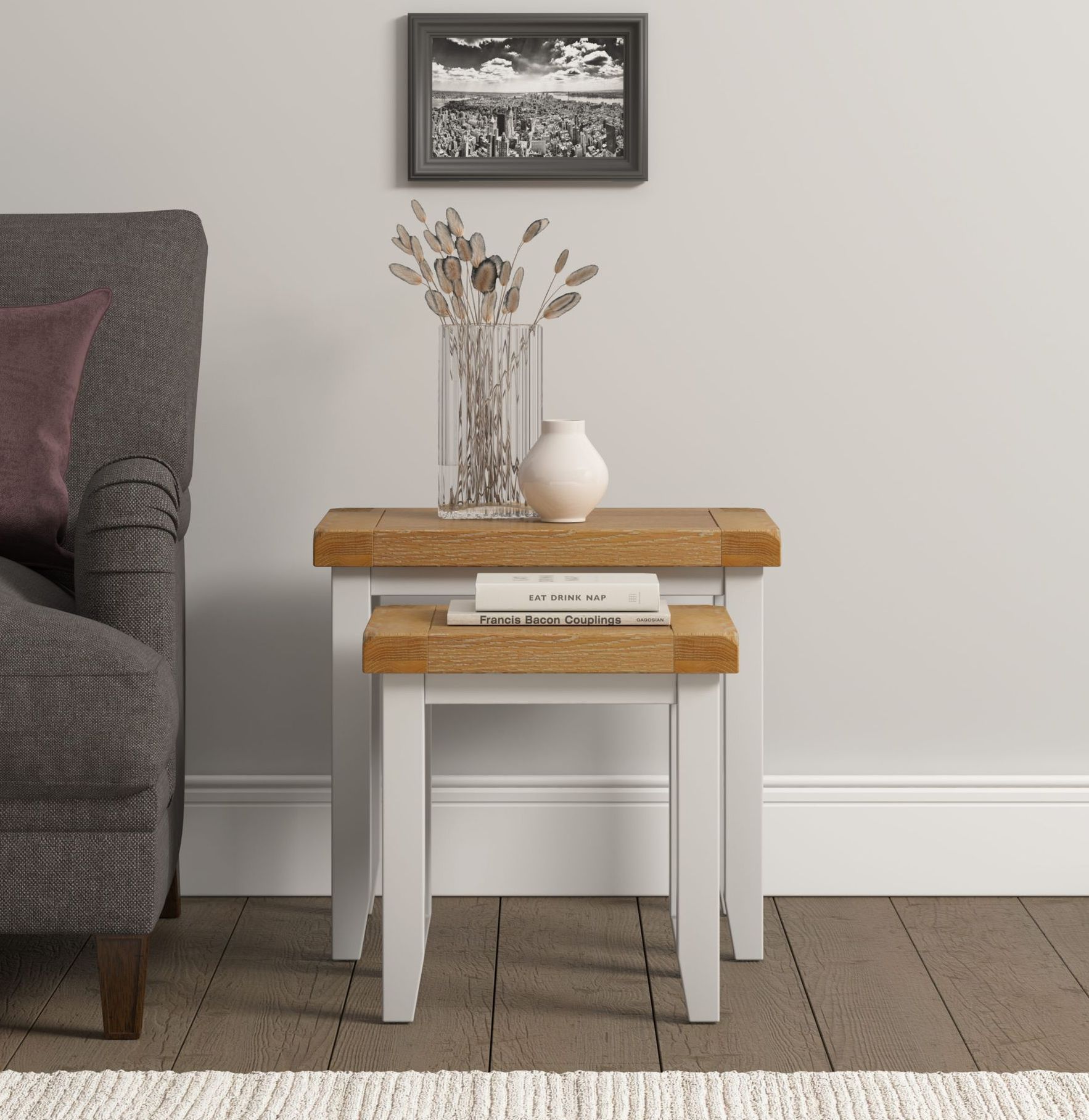 Windsor Ivory Ladder Back Dining Chair