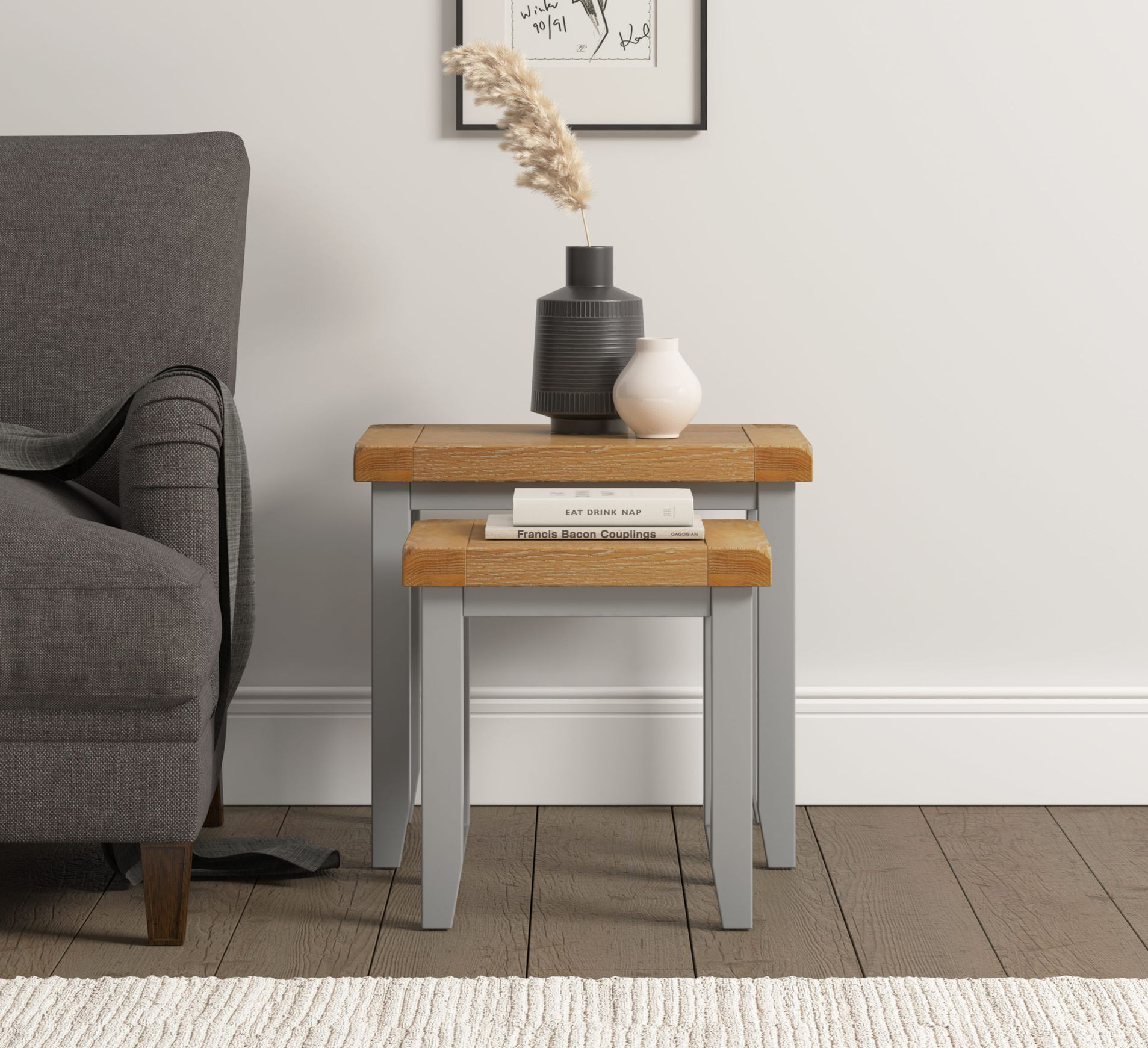 Windsor Grey Nest of Tables