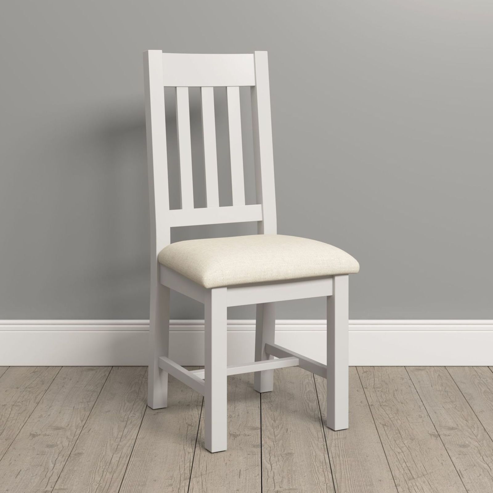 Windsor Ivory Slatted Back Dining Chair