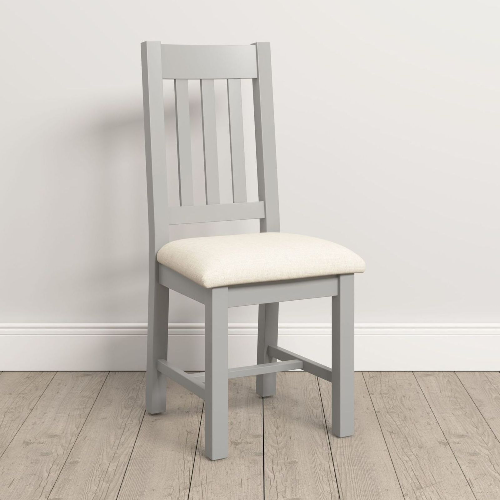 Windsor Grey Slatted Back Dining Chair